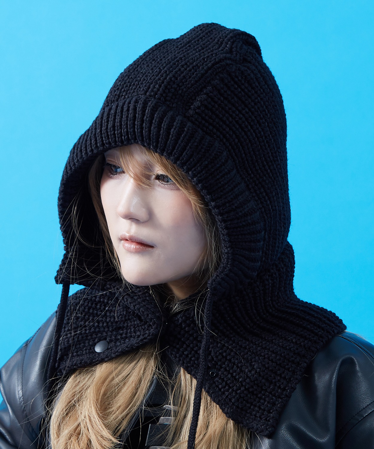 ニット バラクラバ レディース メンズ ユニセックス ジェンダーレス モードストリート ビーニー ニットキャップ 防寒対策 小顔効果 スノボ スキー アウトドア | improves | 04