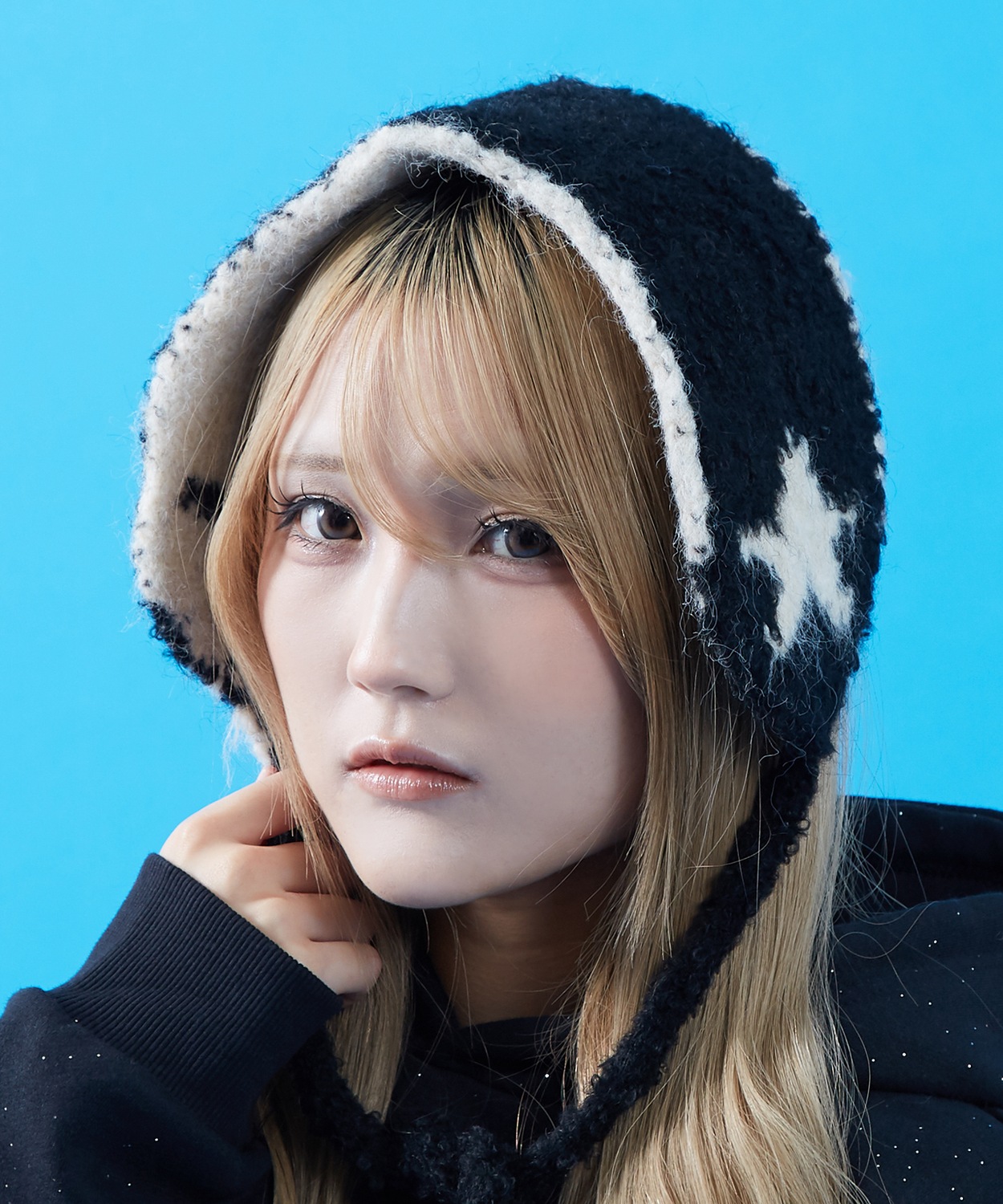 イヤーマフ メンズ レディース ユニセックス 帽子 ボア ニット帽 フライトキャップ ロシア帽 耳あて ノルディック柄 スター柄 もこもこ 防寒 Y2K ストリート | improves | 04