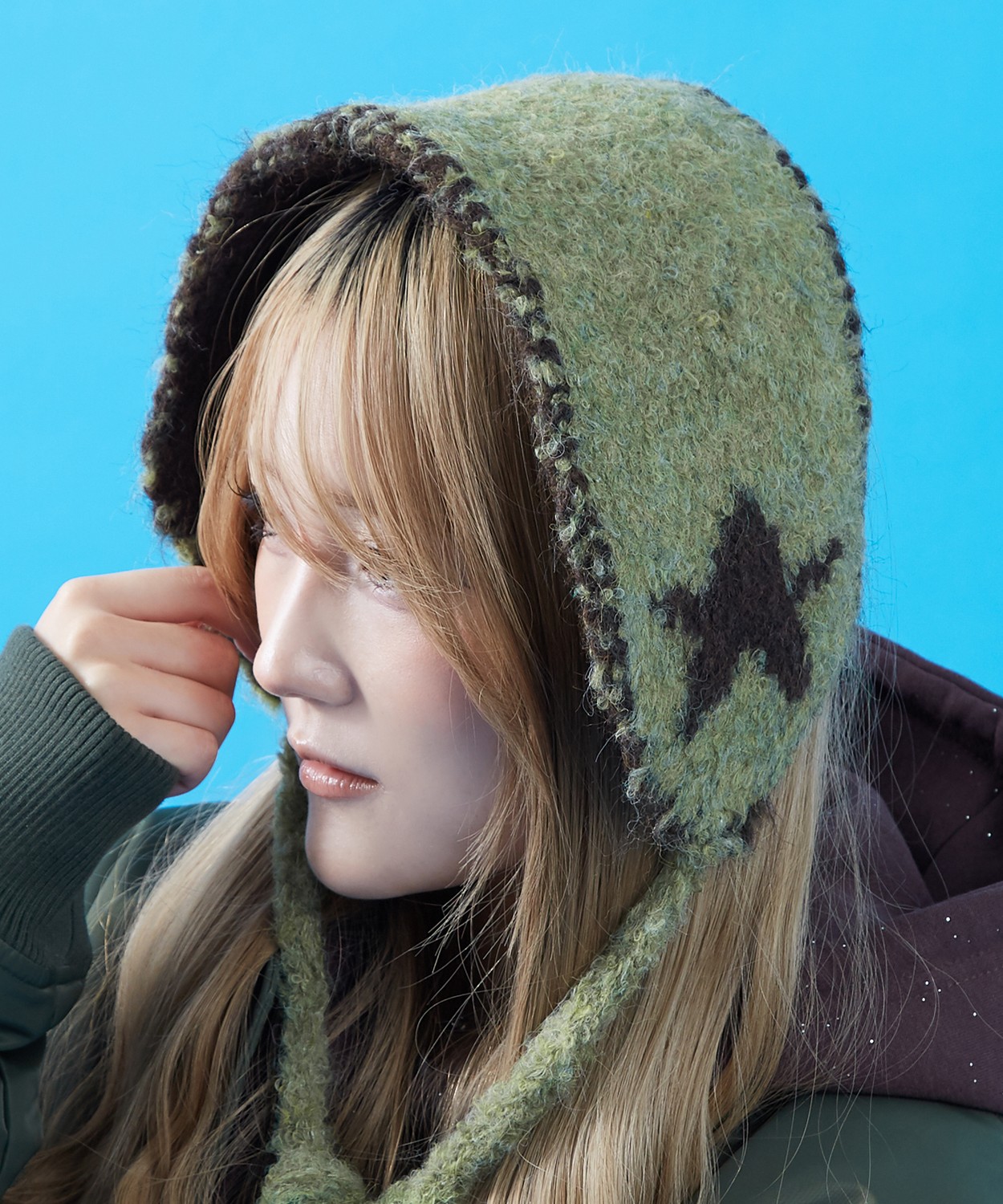 イヤーマフ メンズ レディース ユニセックス 帽子 ボア ニット帽 フライトキャップ ロシア帽 耳あて ノルディック柄 スター柄 もこもこ 防寒 Y2K ストリート | improves | 06