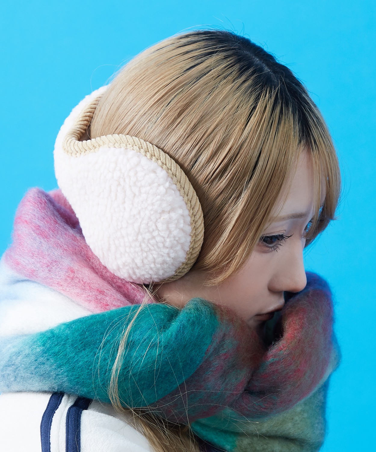 ボアイヤーマフ 耳あて レディース メンズ 暖か ふわふわ もこもこ バックアーム 防寒 折たたみ 冬 韓国ファッション ストリート 古着MIX | improves | 02