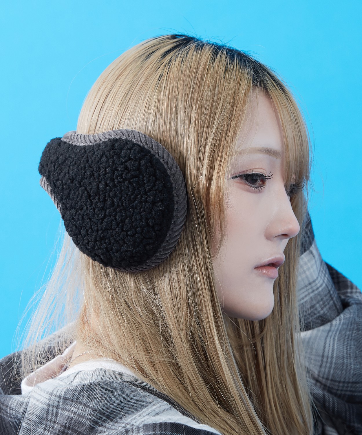 ボアイヤーマフ 耳あて レディース メンズ 暖か ふわふわ もこもこ バックアーム 防寒 折たたみ 冬 韓国ファッション ストリート 古着MIX | improves | 03