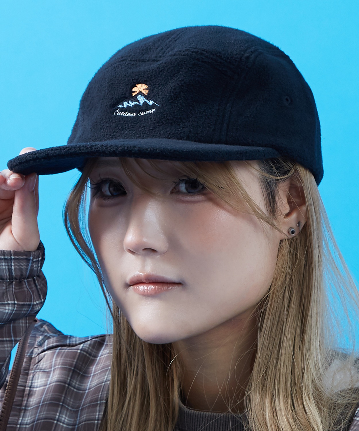 キャップ メンズ 帽子 ジェットキャップ フリース ロゴ ローキャップ スケーター ストリート アウトドア アメカジ カジュアル 韓国ストリート | improves | 03