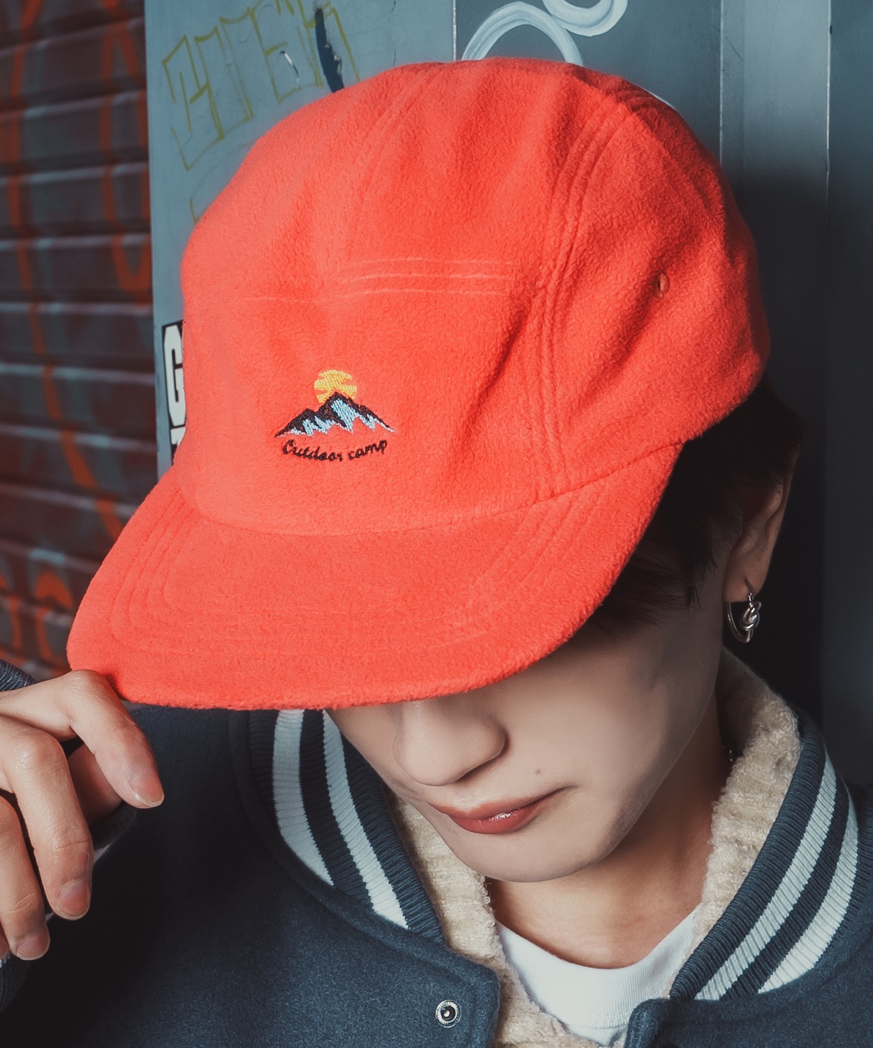 キャップ メンズ 帽子 ジェットキャップ フリース ロゴ ローキャップ スケーター ストリート アウトドア アメカジ カジュアル 韓国ストリート | improves | 04