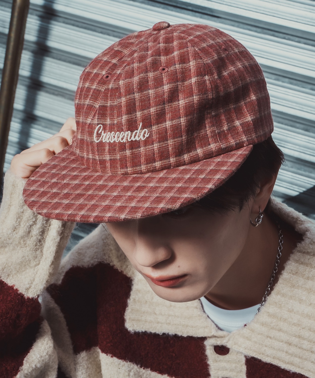 チェック柄 キャップ メンズ レディース ベースボールキャップ ローキャップ BBキャップ タータンチェック グレンチェック 刺しゅう 帽子 カジュアル ストリート | improves | 04