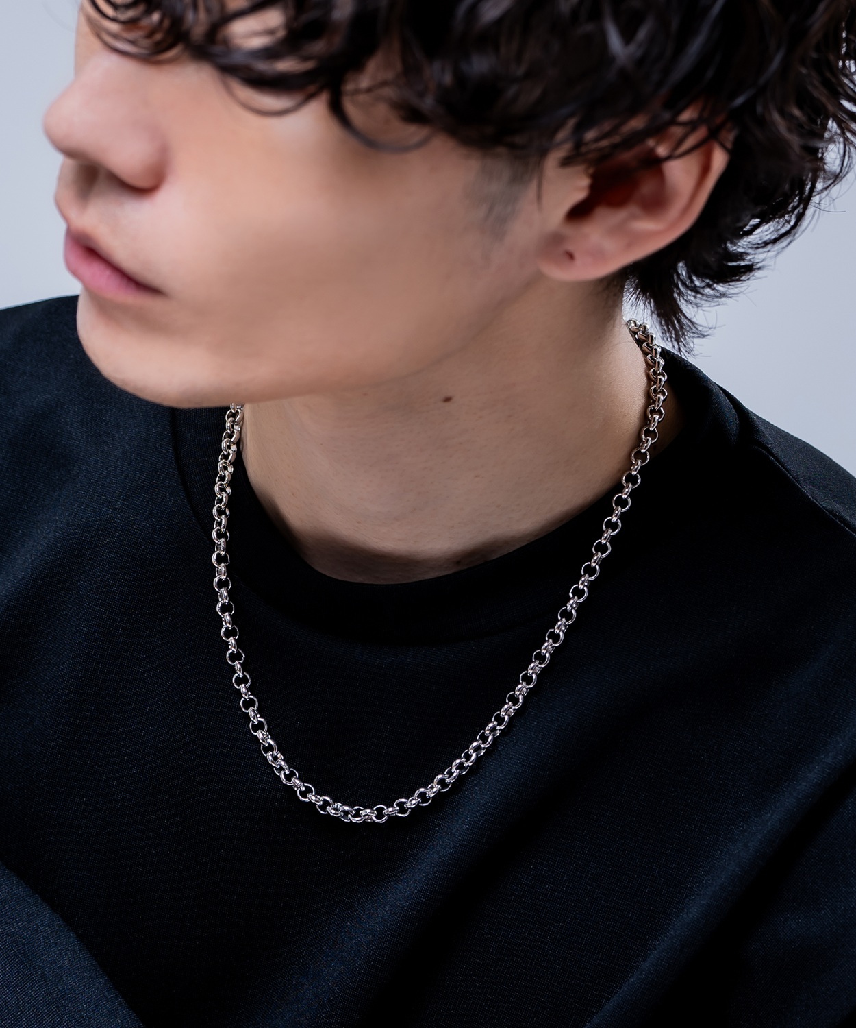 ネックレス ゴールド 50cm メンズ チェーン レディース ストリート 韓国ファッション アクセサリー シンプル 喜平 かっこいい 男女兼用 ギフト ユニセックス | improves | 05