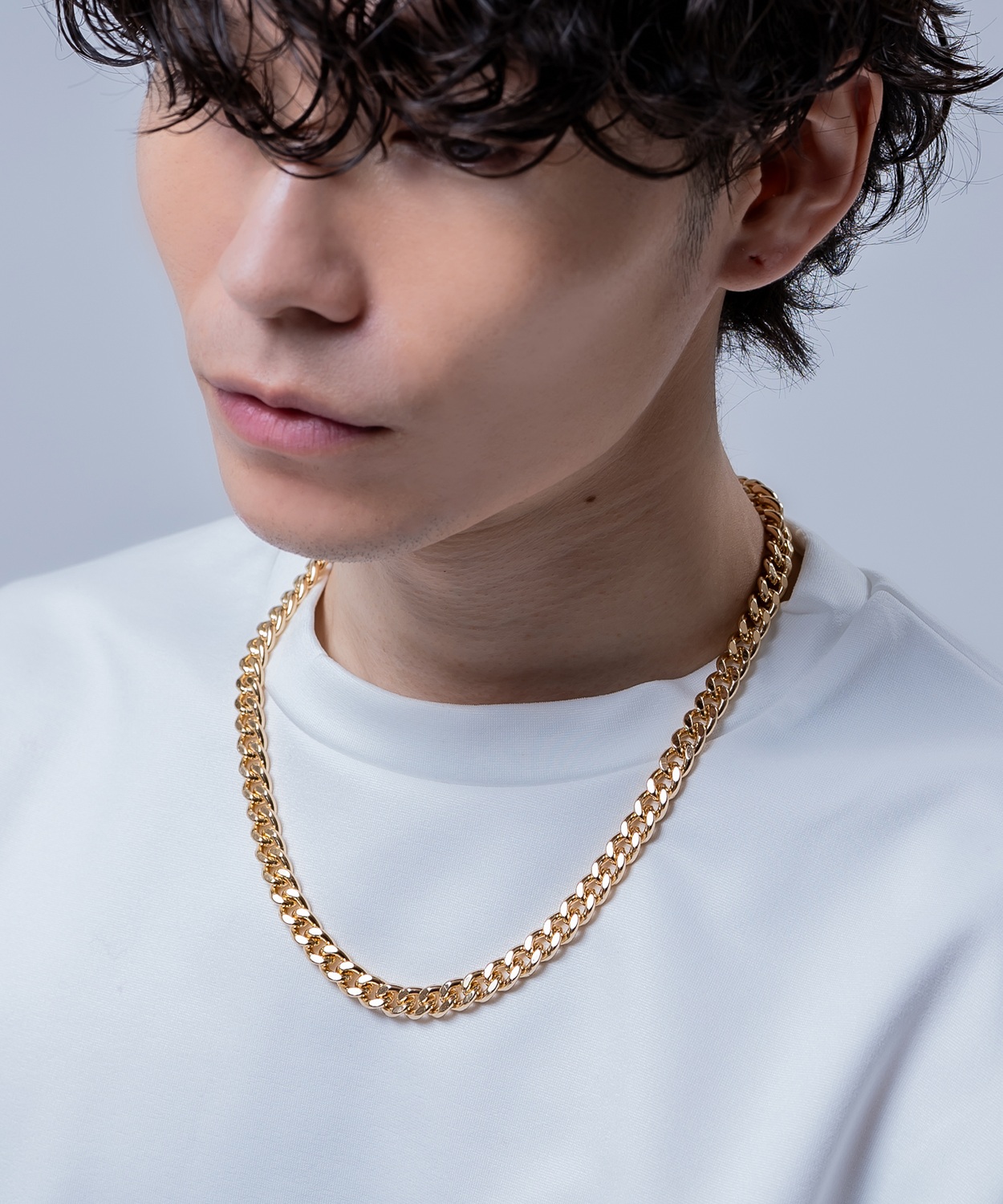 ネックレス ゴールド 50cm メンズ チェーン レディース ストリート 韓国ファッション アクセサリー シンプル 喜平 かっこいい 男女兼用 ギフト ユニセックス | improves | 01