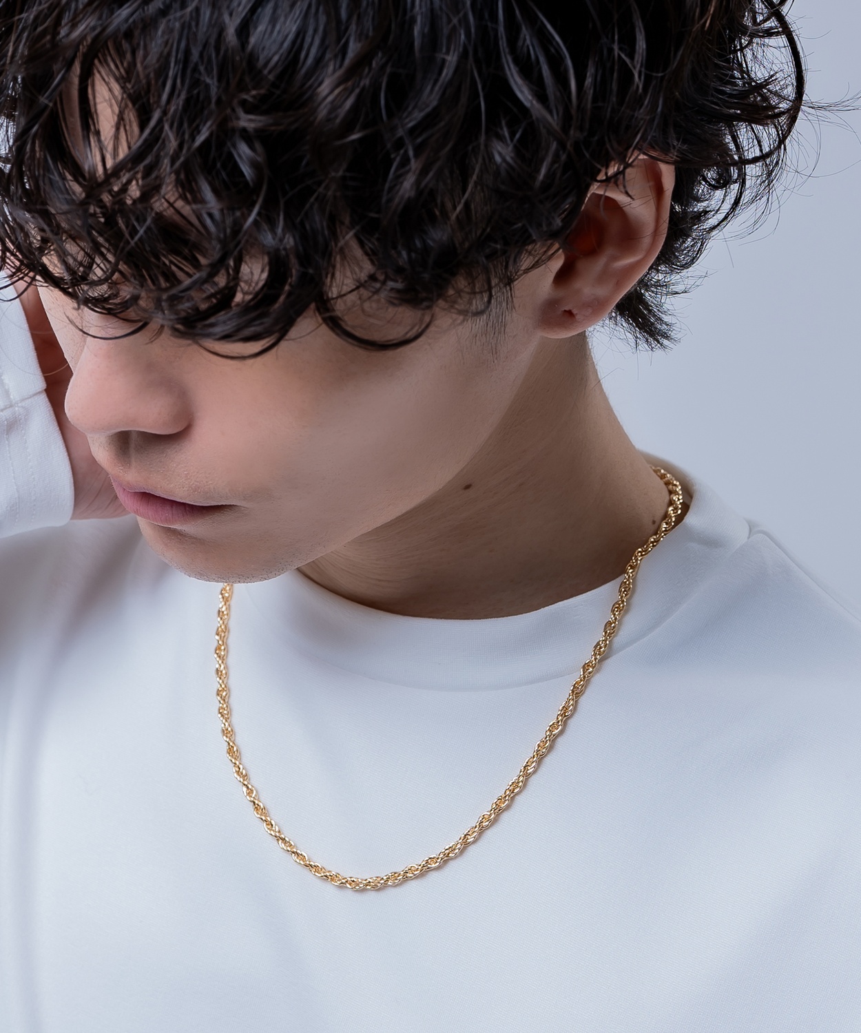 ネックレス ゴールド 50cm メンズ チェーン レディース ストリート 韓国ファッション アクセサリー シンプル 喜平 かっこいい 男女兼用 ギフト ユニセックス | improves | 04