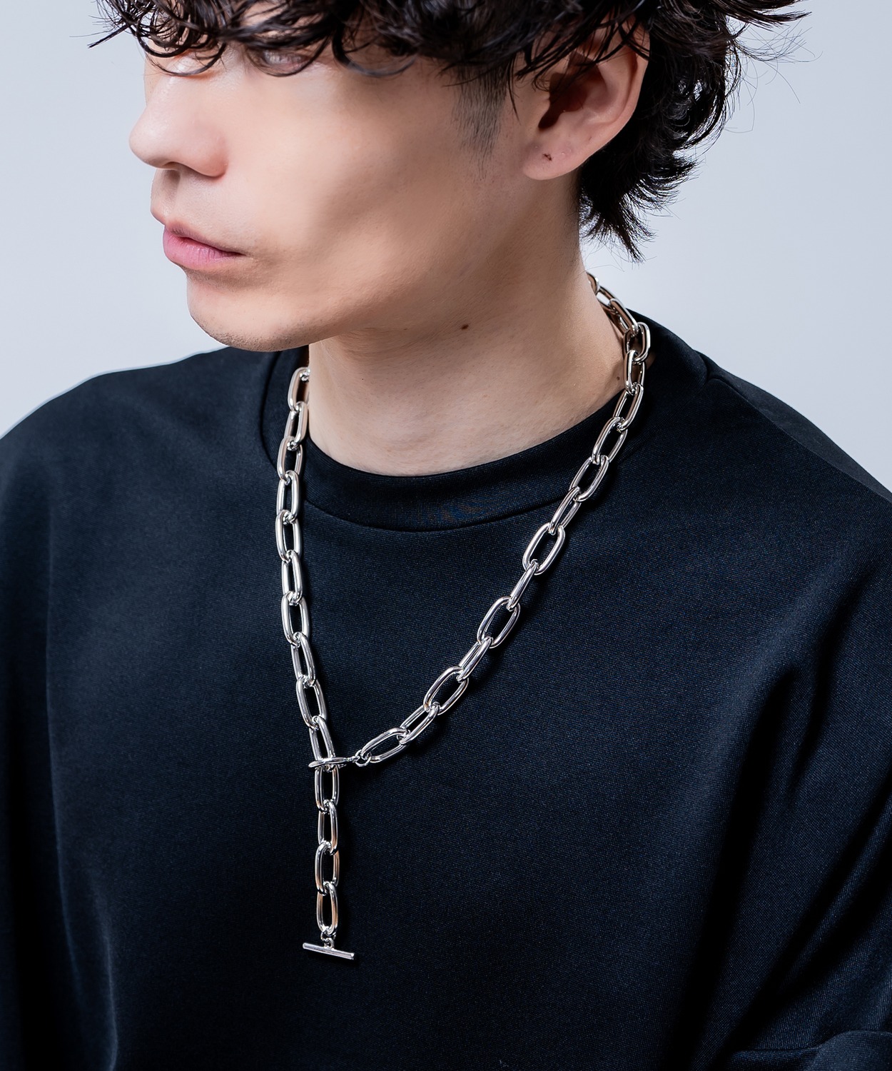 ネックレス メンズ シルバー 60cm マンテル ロングネックレス チェーン 喜平 あずき シンプル レディース ユニセックス アクセサリー | improves | 05