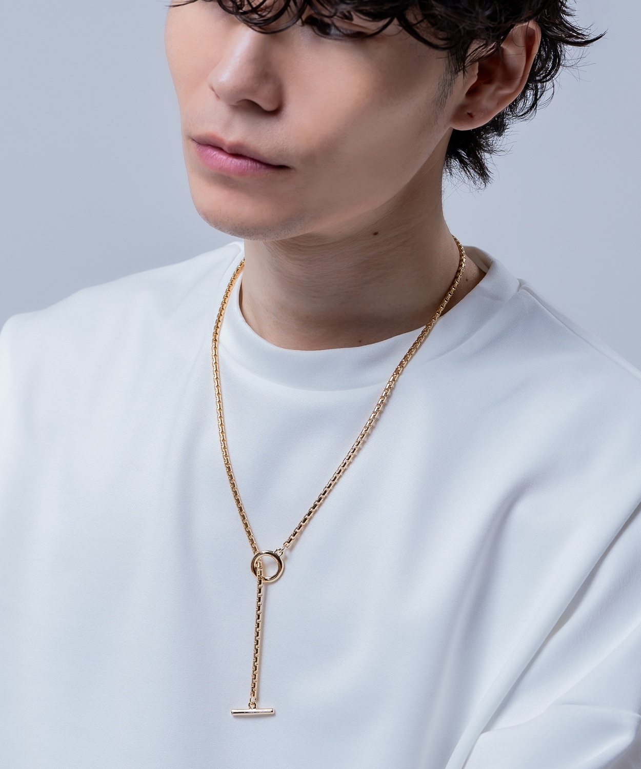 ゴールドネックレス 60cm ロング チェーン メンズ レディース アクセサリー ユニセックス ストリート 韓国ファッション カジュアル モード シンプル ギフト | improves | 01