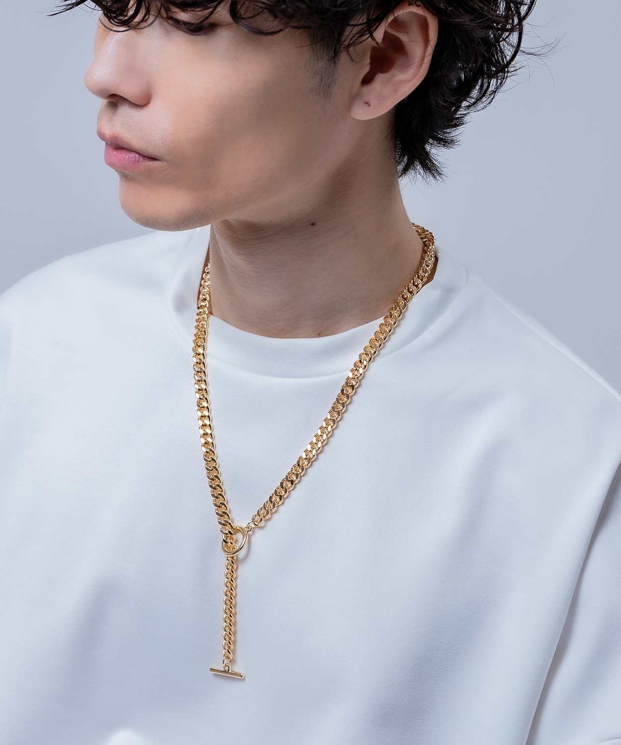 ゴールドネックレス 60cm ロング チェーン メンズ レディース アクセサリー ユニセックス ストリート 韓国ファッション カジュアル モード シンプル ギフト | improves | 06