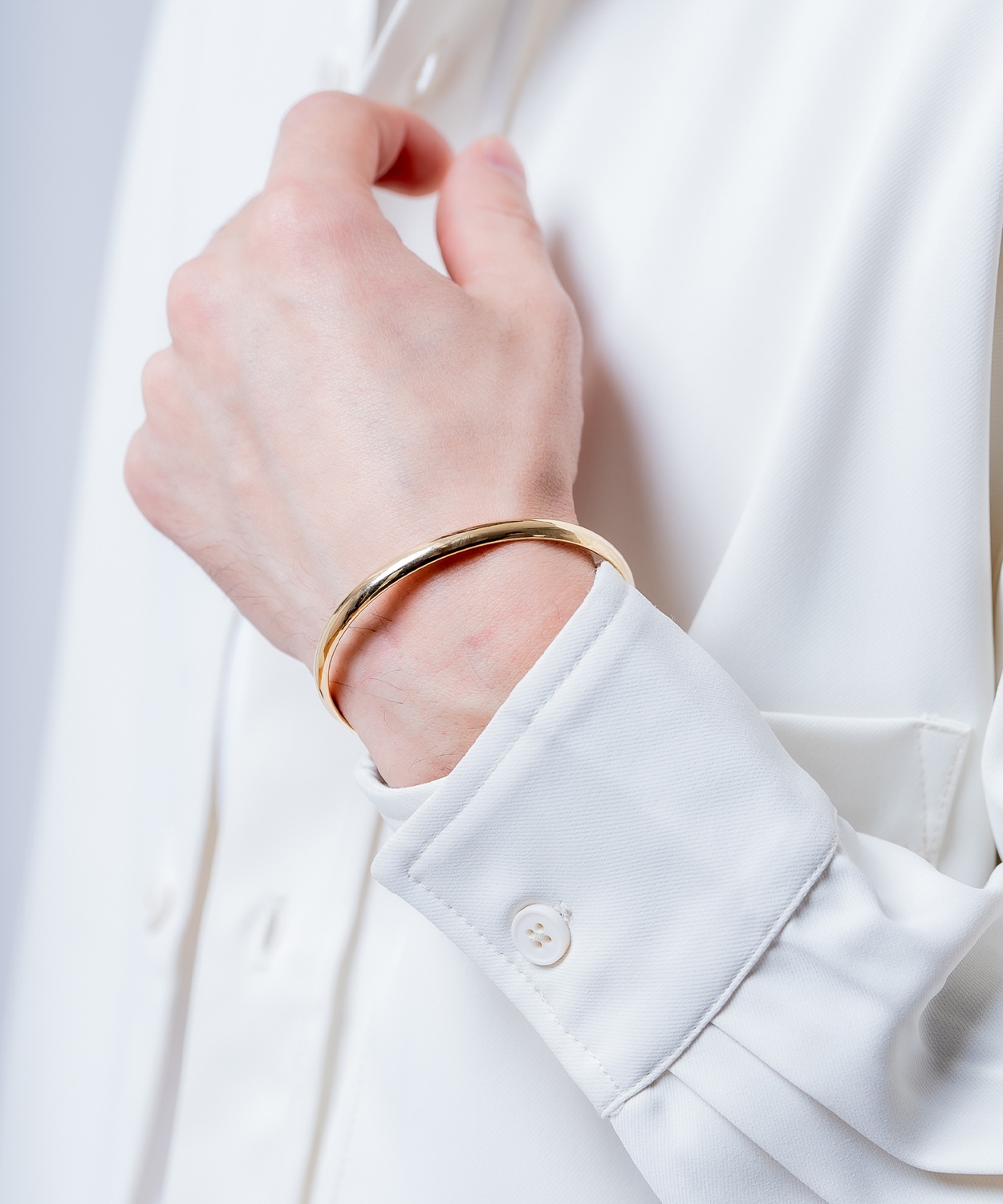 バングル ブレスレット ゴールド メンズ レディース シンプル 腕輪 アクセサリー 槌目 ツイスト 叩き ひねり 金 韓国 ストリート ペア ユニセックス | improves | 01