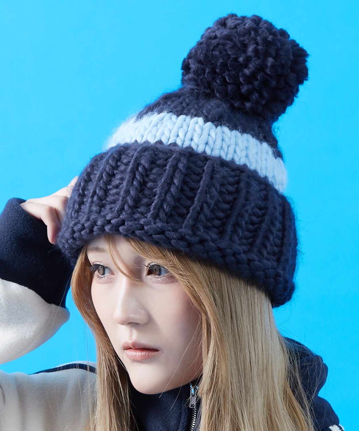 ニット帽 メンズ ニット帽子 ニットキャップ ビーニー 帽子 ボンボン カジュアル ストリート スケーター アメカジ 古着MIX 韓国ファッション | improves | 02