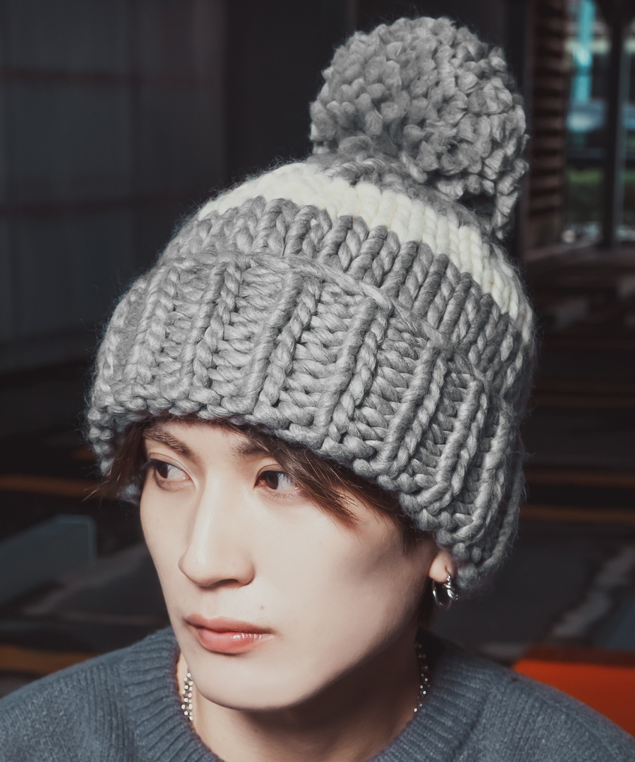 ニット帽 メンズ ニット帽子 ニットキャップ ビーニー 帽子 ボンボン カジュアル ストリート スケーター アメカジ 古着MIX 韓国ファッション | improves | 03