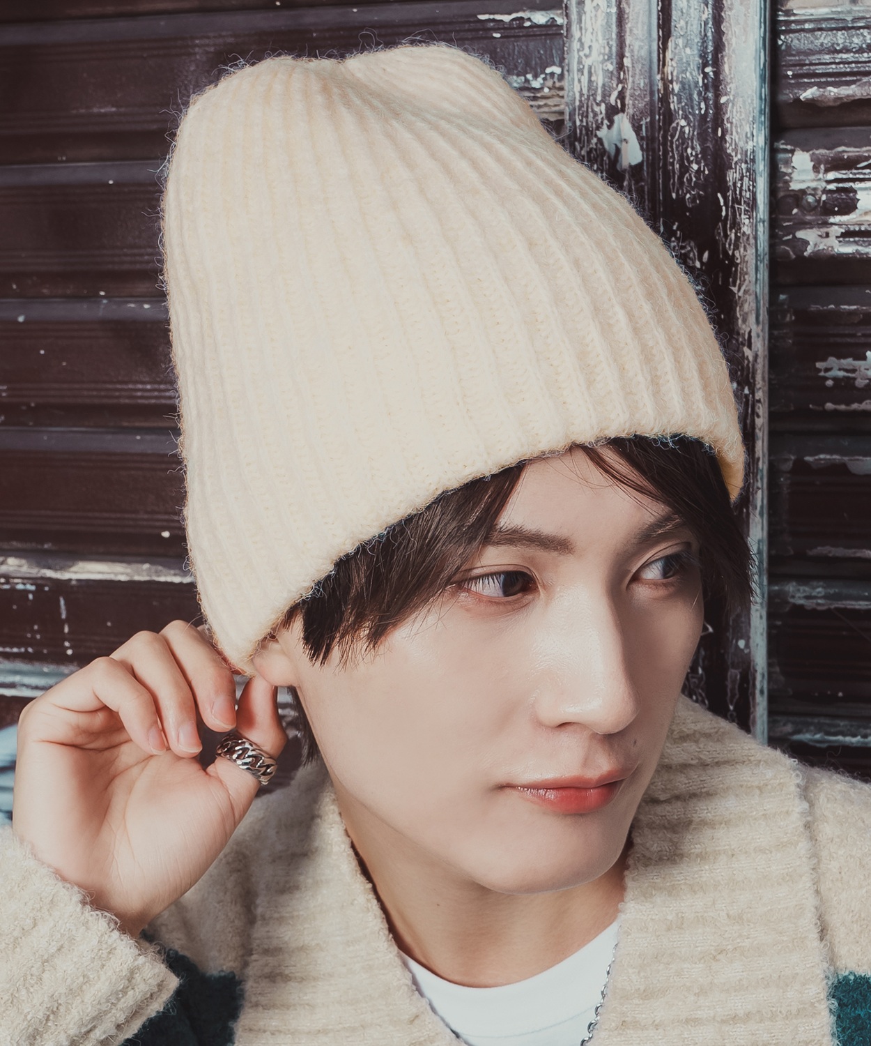 ニット帽 メンズ ニット帽子 ニットキャップ ビーニー 帽子 カジュアル ストリート スケーター アメカジ 古着MIX 韓国ファッション | improves | 02