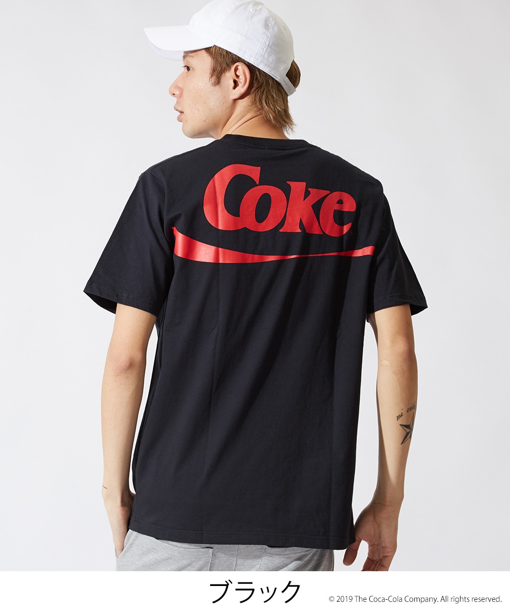 Coca Cola（コカコーラ） Tシャツ メンズ 半袖 クルーネック