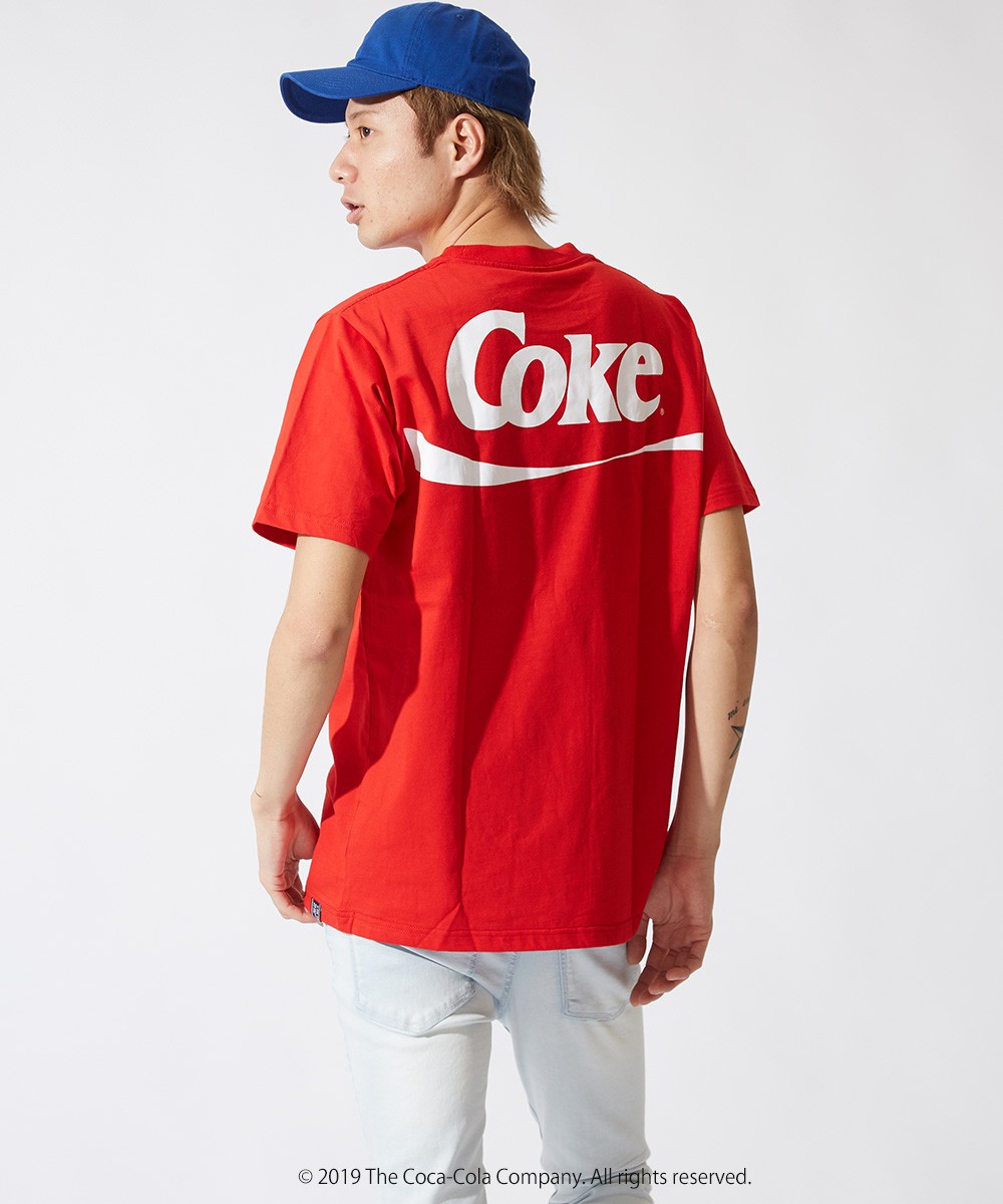 Coca Cola（コカコーラ） Tシャツ メンズ 半袖 クルーネック