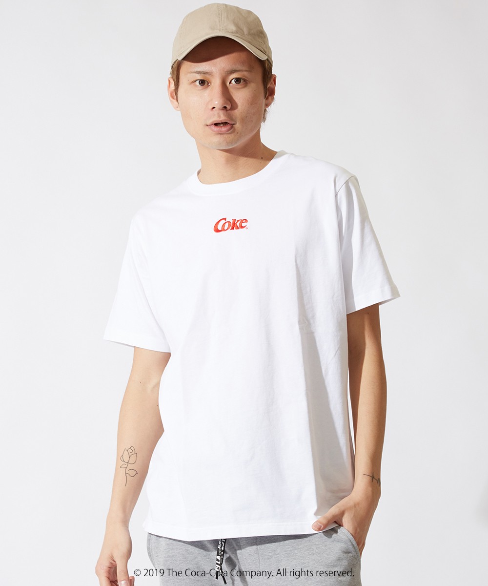 Coca Cola（コカコーラ） Tシャツ メンズ 半袖 クルーネック