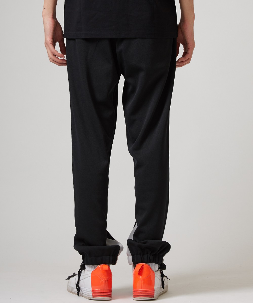 California Line ブラックジャージパンツ ジョーカーパンツ サイドライン 2本ライン スポーツ トレーニング 部屋