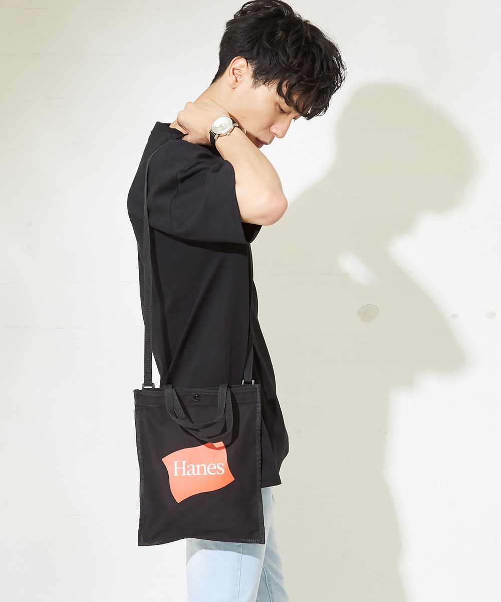 hanes ヘインズ　ワンショルダー　ショルダー　メッセンジャー　バック　激レア Hanes（ヘインズ） 2Way トートバッグ メンズ ショルダーバッグ