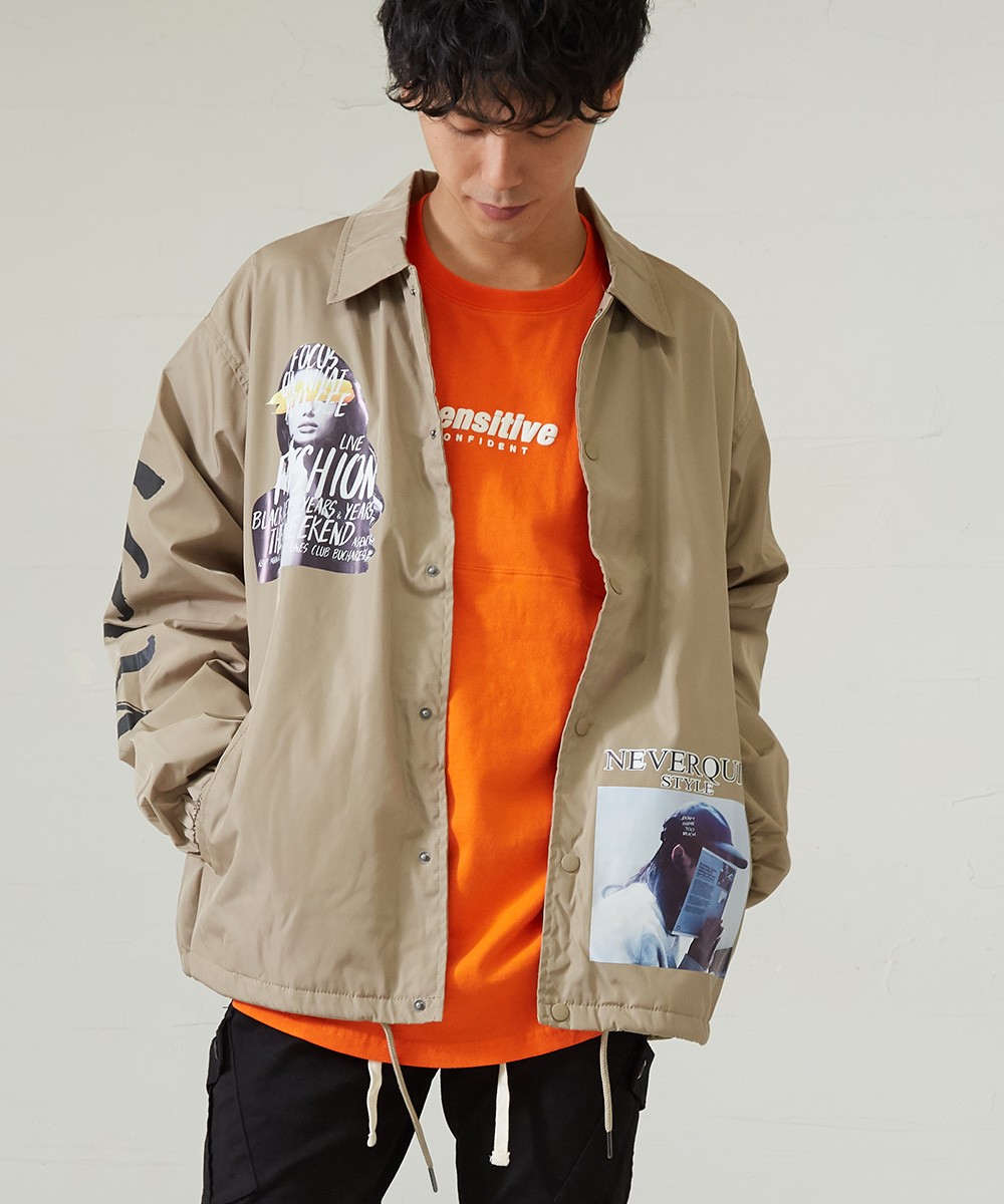 コーチジャケット メンズ ストリート ポリ ナイロン ジャケット ユニセックス 韓国 ファッション Improves Improves インプローブス 通販 Yahoo ショッピング