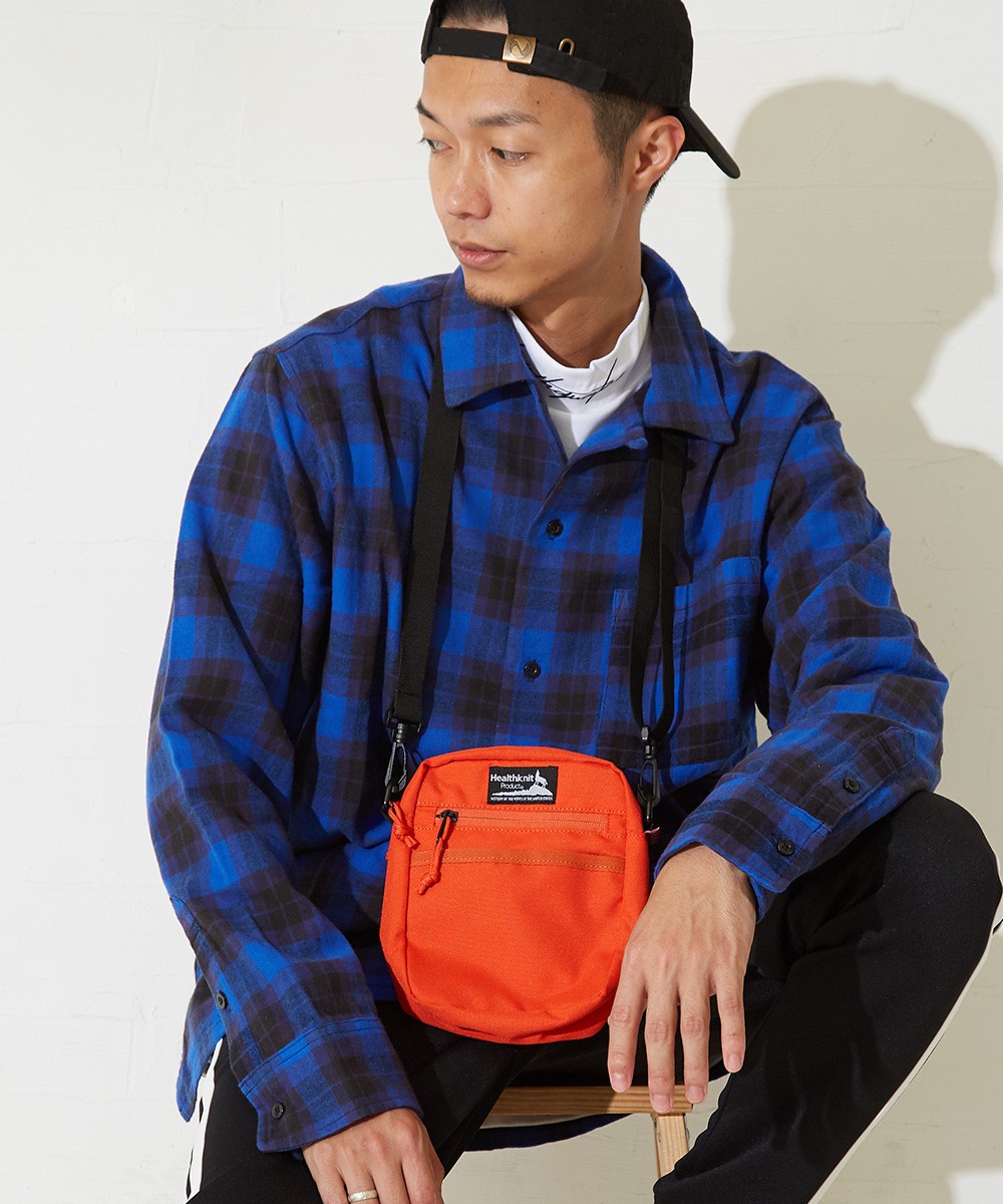 Healthknit（ヘルスニット） ミニ ショルダーバッグ メンズ サコッシュ