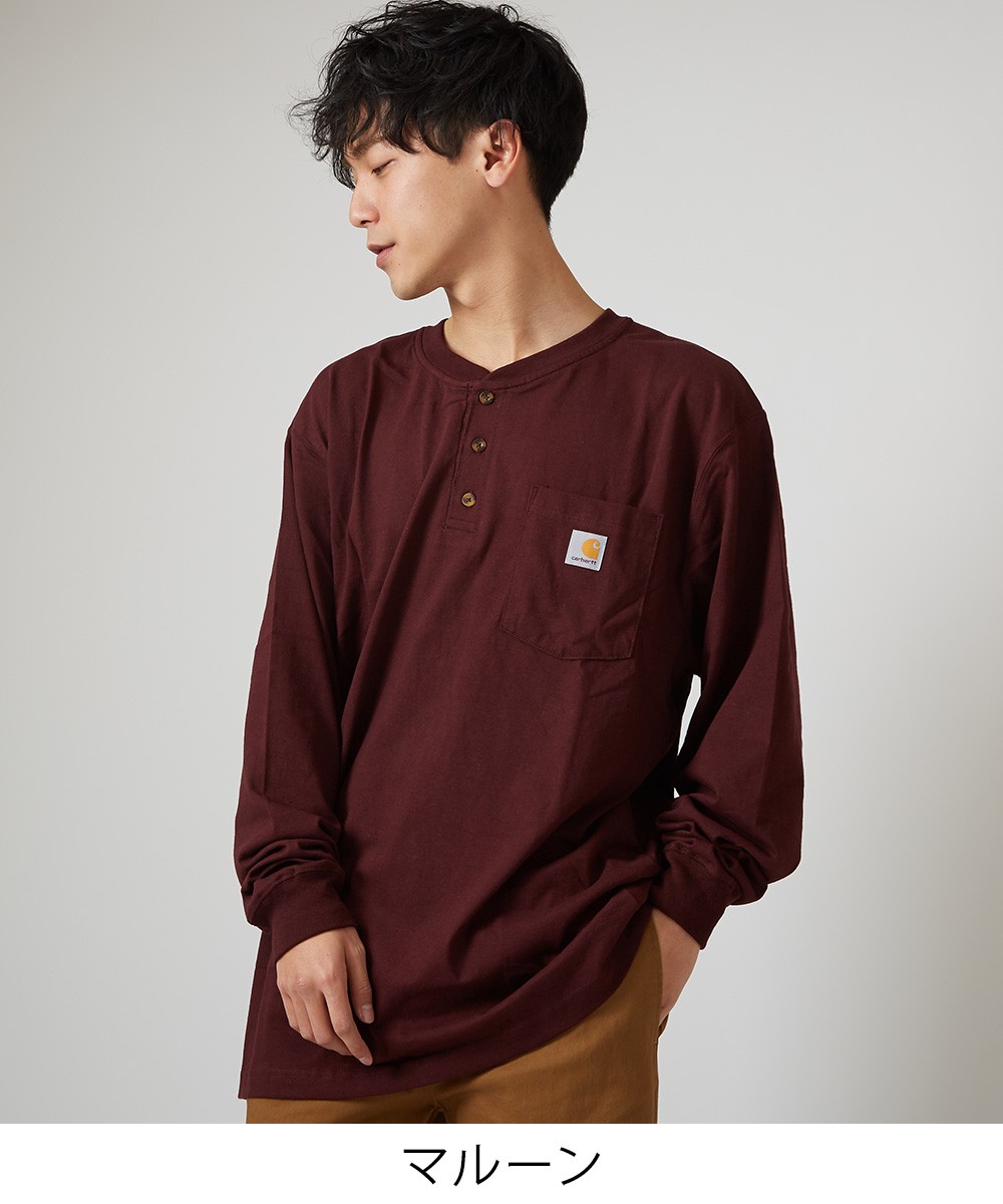 Carhartt（カーハート） ロンT メンズ Tシャツ ポケT 胸ポケット