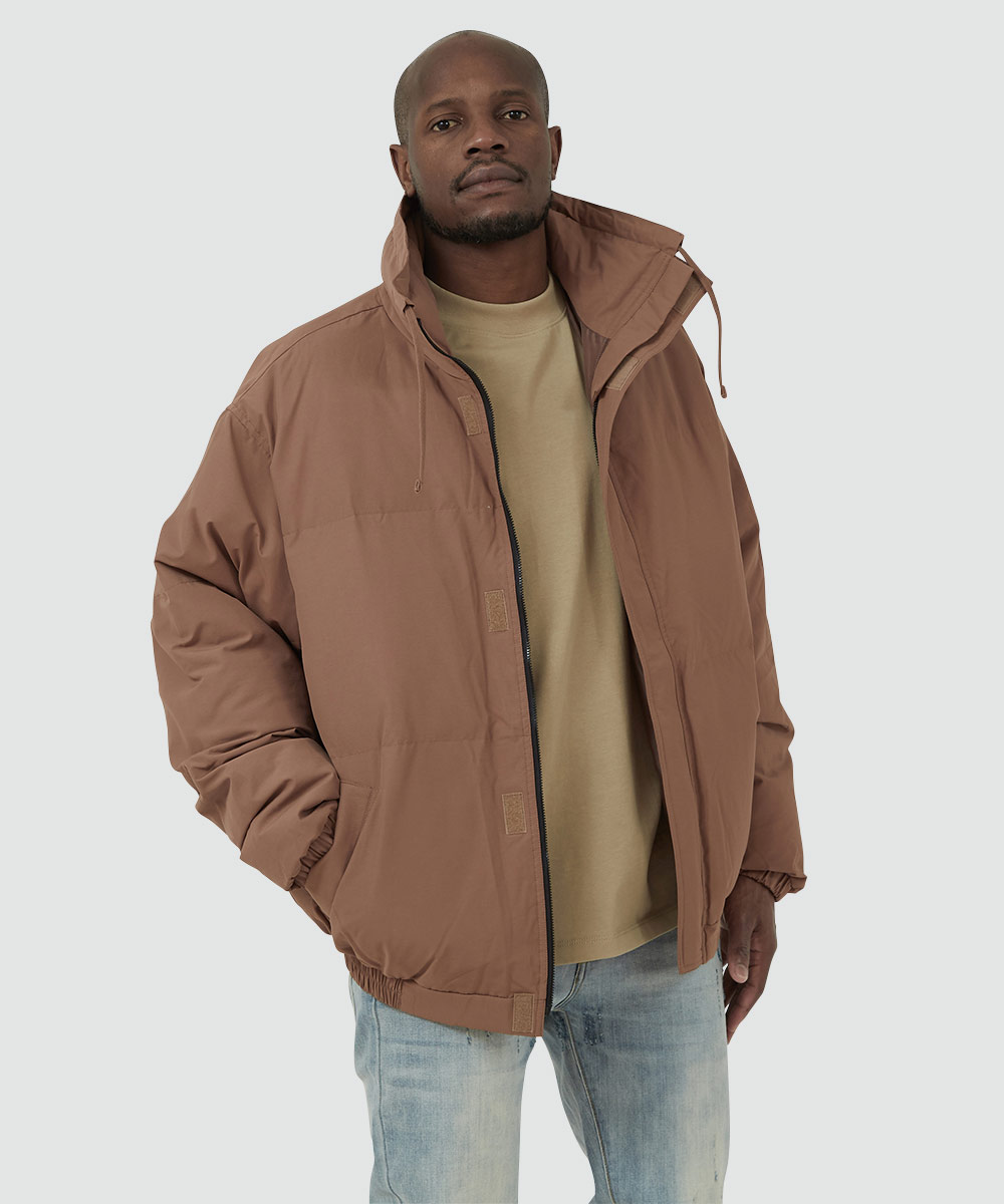 Fog Essentials エフオージーエッセンシャルズ 中綿ジャケット メンズ 防寒 パファージャケット 軽量 ダウンジャケット スタンドネック 無地 白 黒 緑 ブランド Improves インプローブス 通販 Yahoo ショッピング