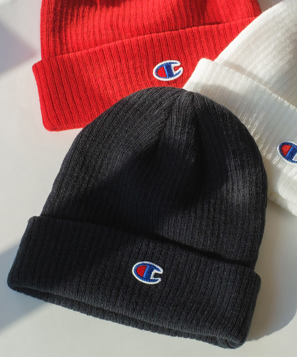Champion チャンピオン ニットキャップ メンズ 厚手 防寒 アクリルニット ロゴ ワンポイント 刺繍 青 赤 白 ニット帽 ビーニー 帽子 ブランド Improves インプローブス 通販 Yahoo ショッピング