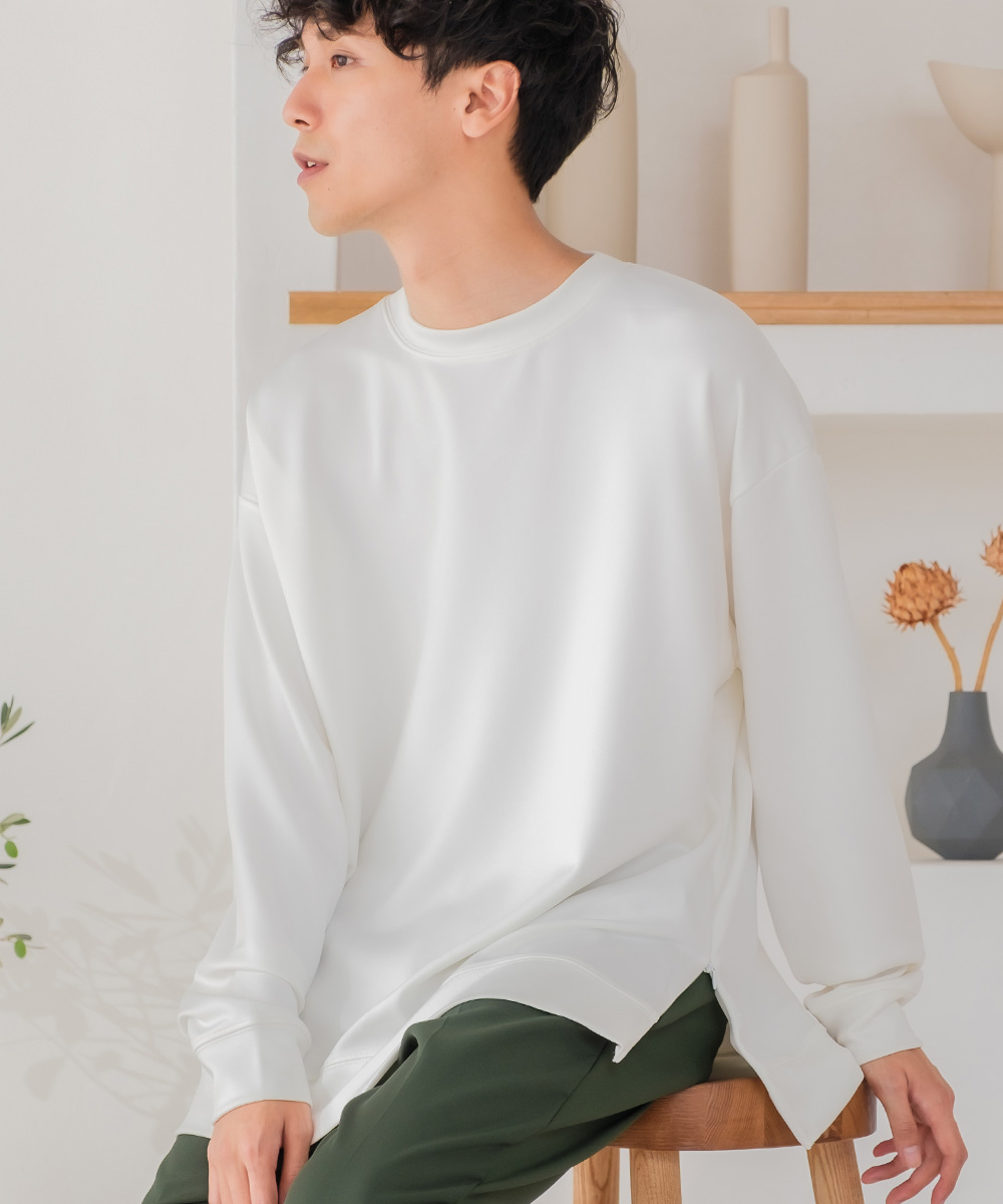 セットアップ対応 カットソー メンズ 長袖tシャツ ロンt ロングtシャツ 無地 ビッグシルエット Improves インプローブス 通販 Yahoo ショッピング