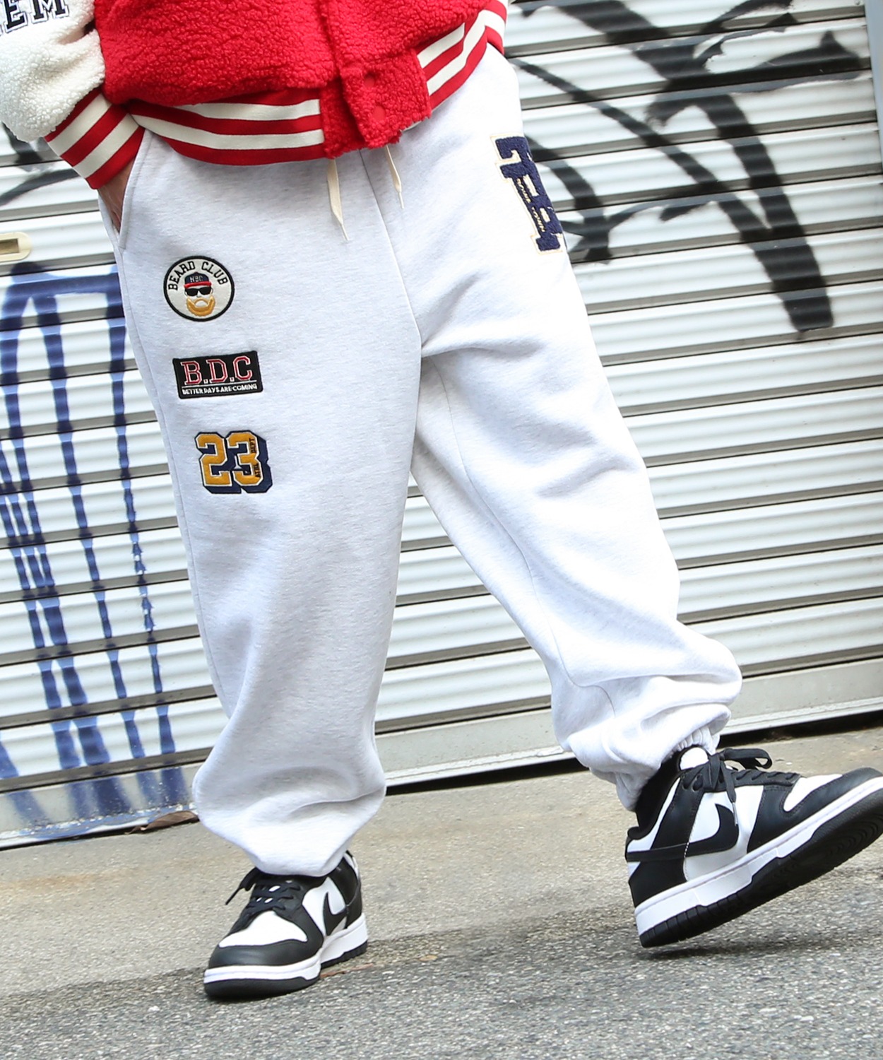 improves（インプローブス） スウェットパンツ メンズ ワッペン