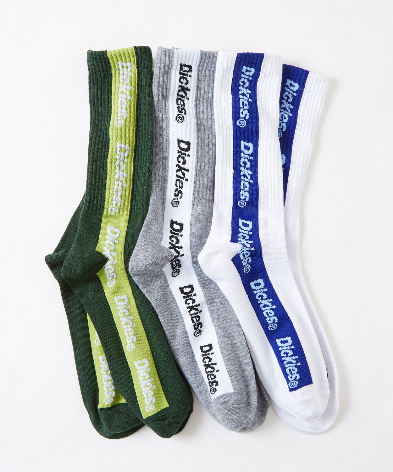 ソックス メンズ Dickies/ディッキーズ 3足セット テープロゴ スニーカーソックス ロング丈 靴下 くつした ブランド カジュアル ストリート スケーター | Dickies | 01