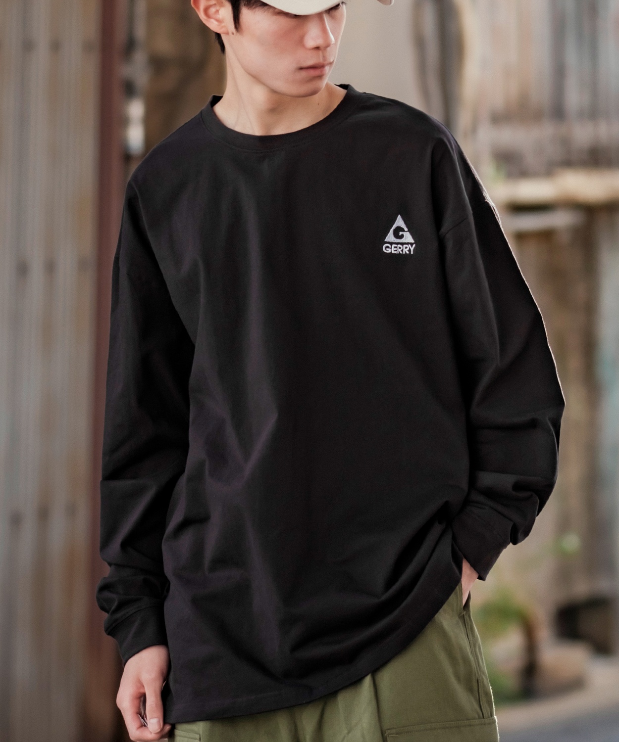 長袖Tシャツ メンズ GERRY ジェリー 別注ワンポイント ロンT カットソー バックプリント ワンポイント 刺しゅう アウトドア ストリート アメカジ 古着MIX | GERRY | 02