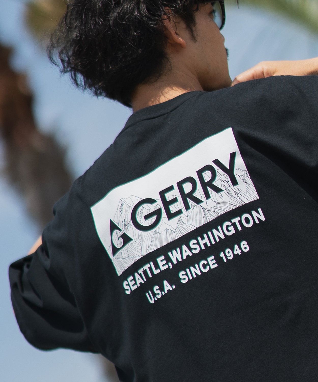 半袖Tシャツ メンズ GERRY ジェリー 別注プリント カットソー バックプリント ワンポイントプリント アウトドア ストリート アメカジ | GERRY | 01