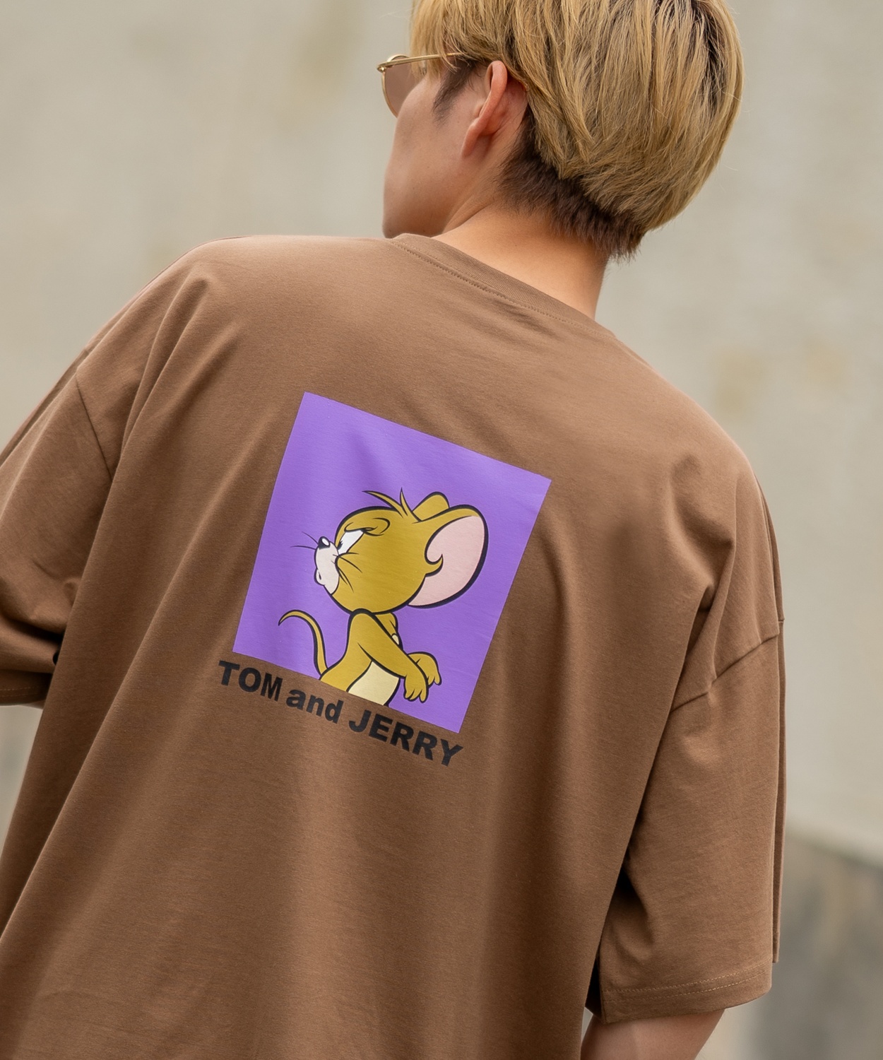 半袖Tシャツ メンズ TOM&amp;JERRY トムとジェリー プリント カットソー カートゥーン 大きめ...