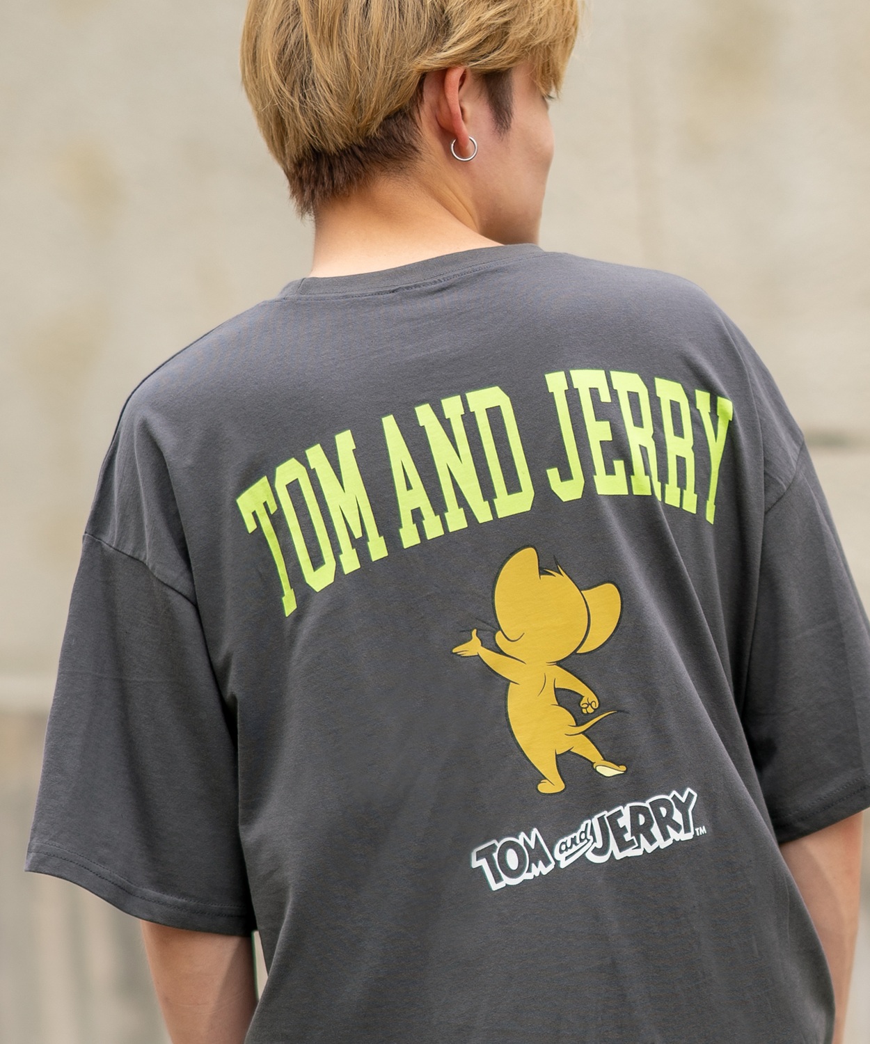 半袖Tシャツ メンズ TOM&JERRY トムとジェリー プリント カットソー カートゥーン 大きめ アメカジ カジュアル スケーター ストリート 古着MIX | improves | 10