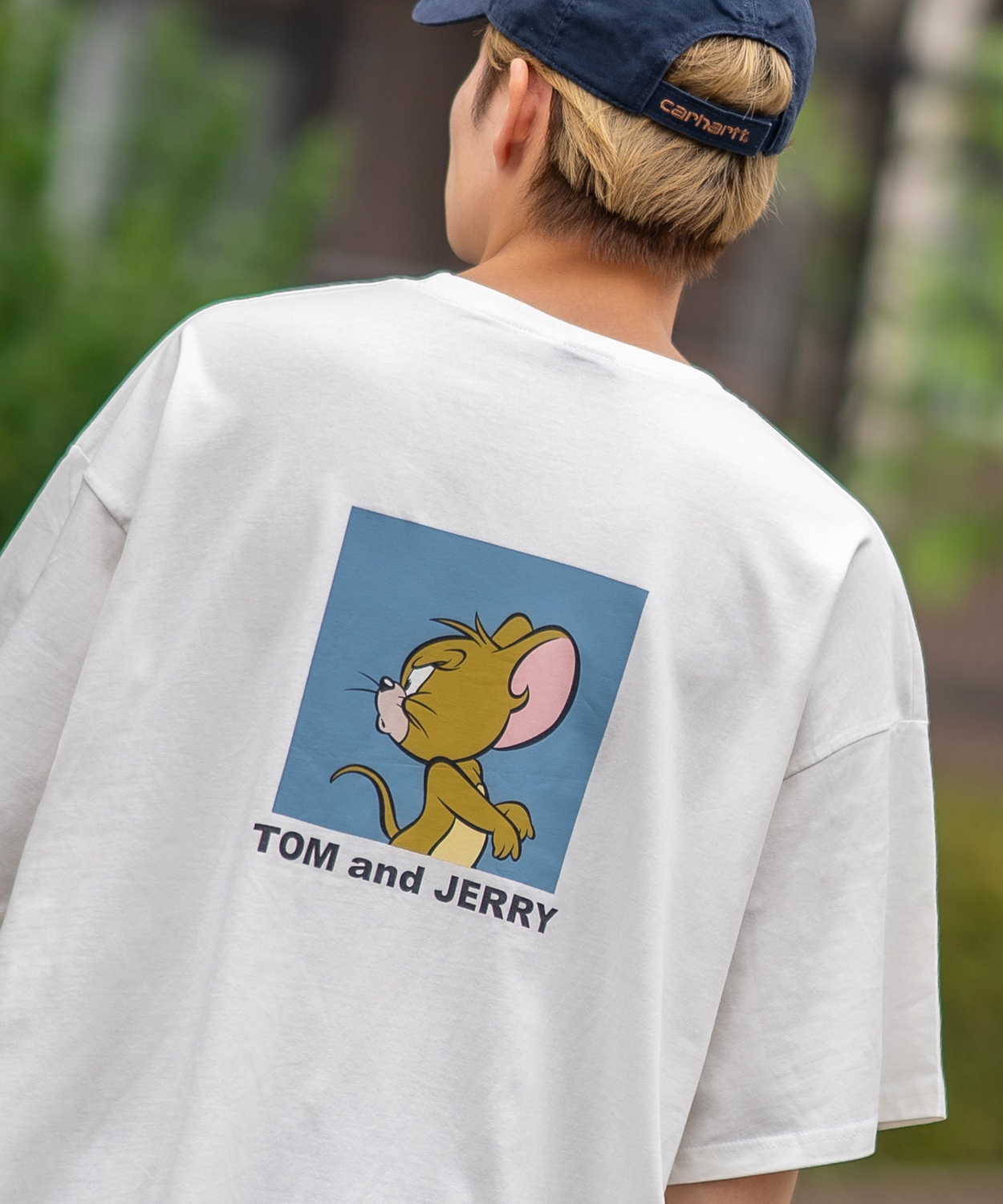 半袖Tシャツ メンズ TOM&JERRY トムとジェリー プリント カットソー カートゥーン 大きめ アメカジ カジュアル スケーター ストリート 古着MIX | improves | 01