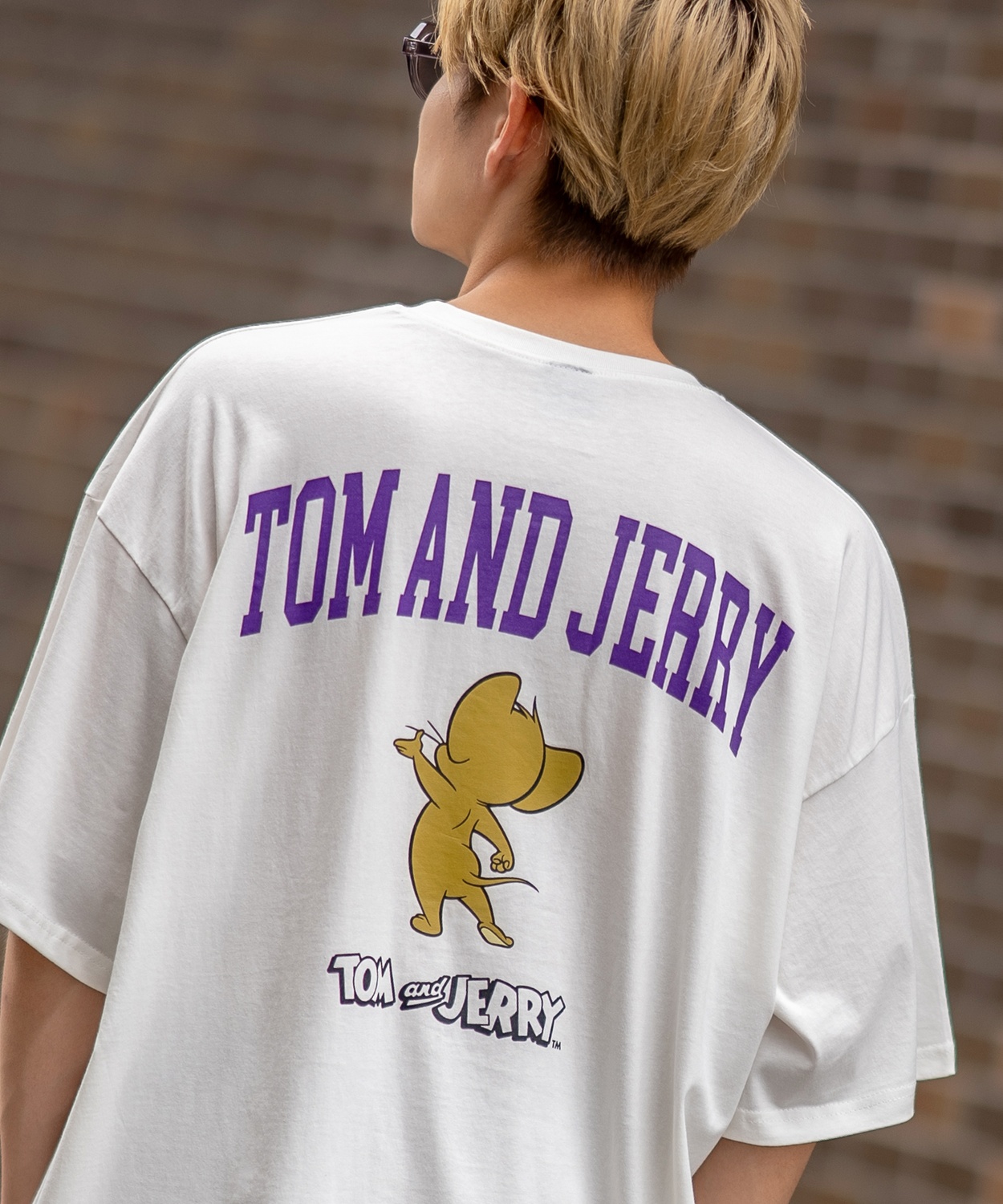 半袖Tシャツ メンズ TOM&JERRY トムとジェリー プリント カットソー カートゥーン 大きめ アメカジ カジュアル スケーター ストリート 古着MIX | improves | 08