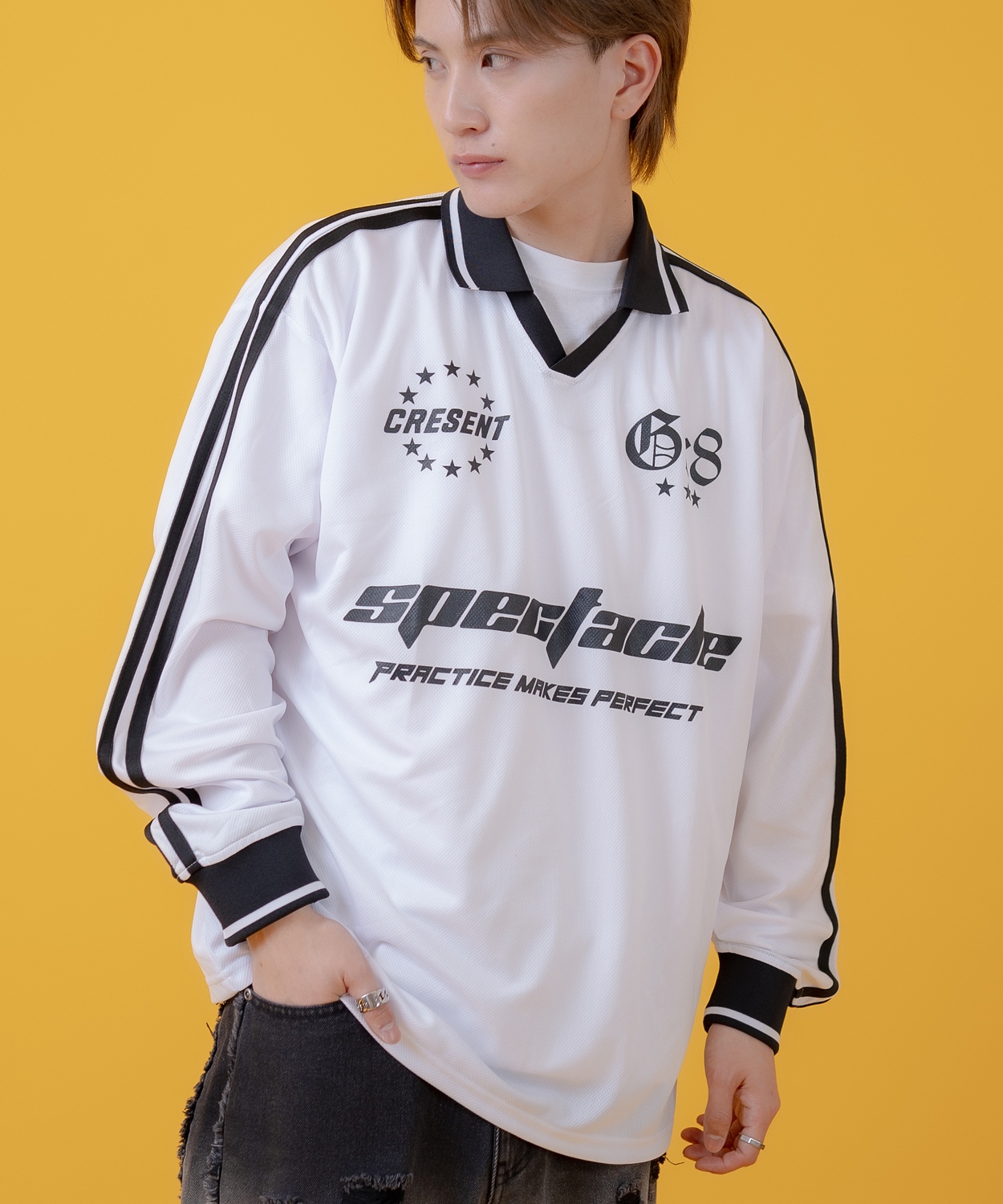 improves Tシャツ メンズ 長袖 サッカーシャツ ゲームシャツ