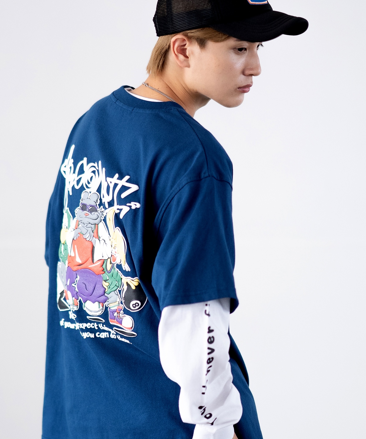 improves Tシャツ メンズ 重ね着 レイヤード アンサンブル