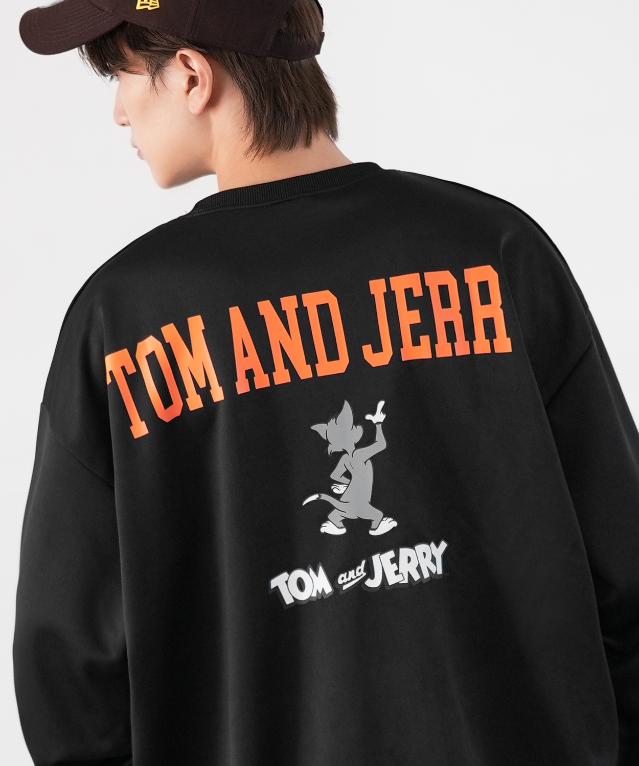 トレーナー メンズ TOM&JERRY トムとジェリー プリント ダンボールレーナー 大きめ アメカジ カジュアル スケーター ストリート 古着MIX 韓国 | improves | 04