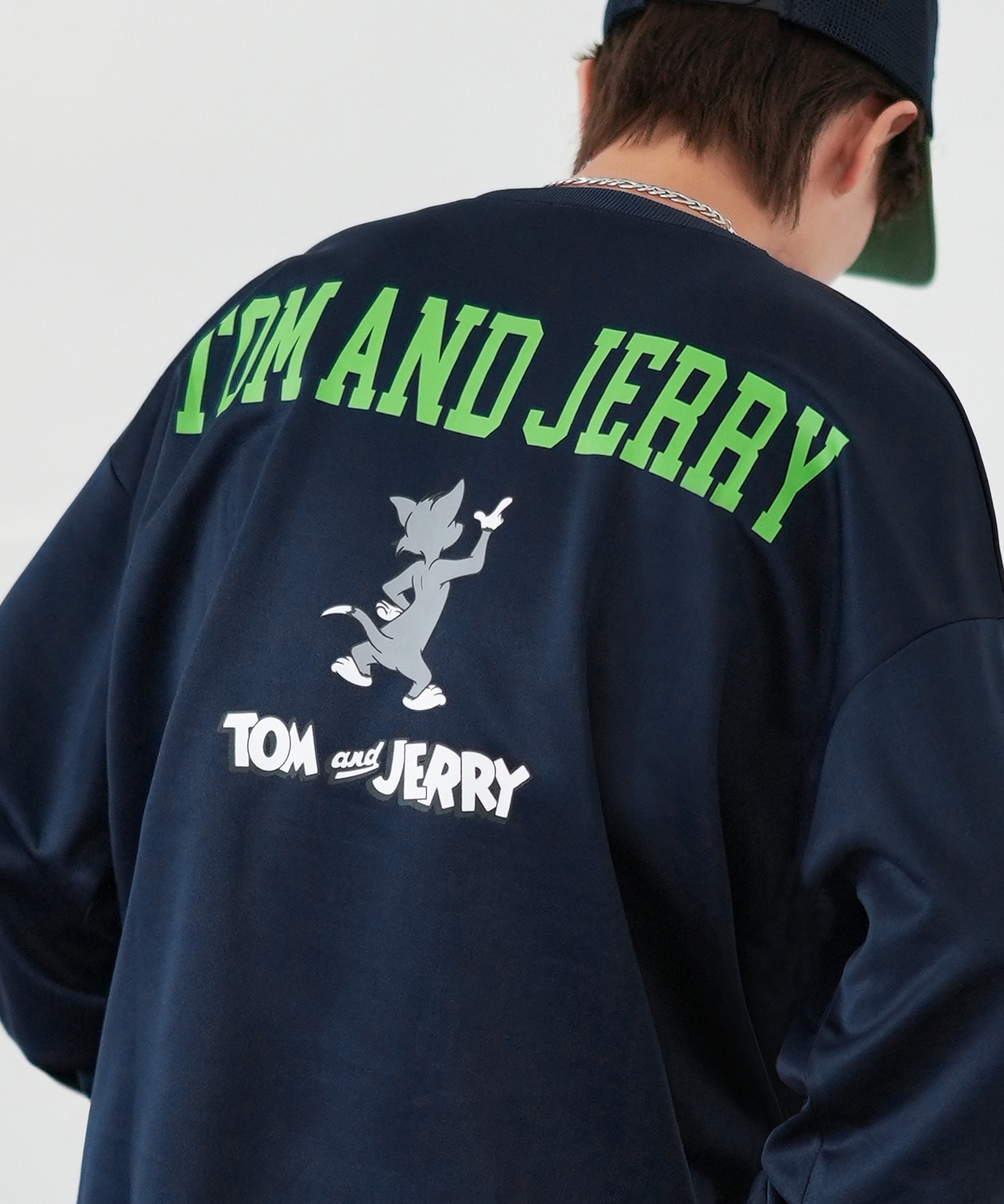 トレーナー メンズ TOM&JERRY トムとジェリー プリント ダンボールレーナー 大きめ アメカジ カジュアル スケーター ストリート 古着MIX 韓国 | improves | 02