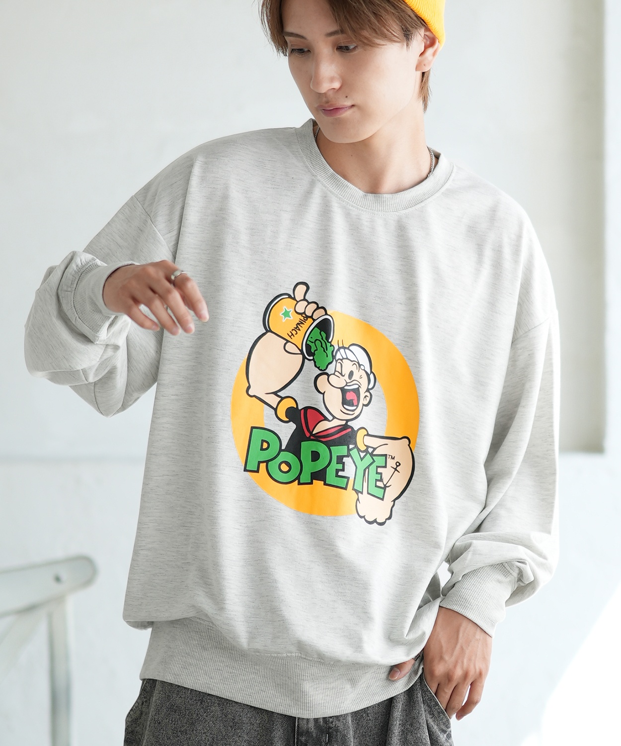 improves トレーナー メンズ POPEYE ポパイ グラフィック プリント