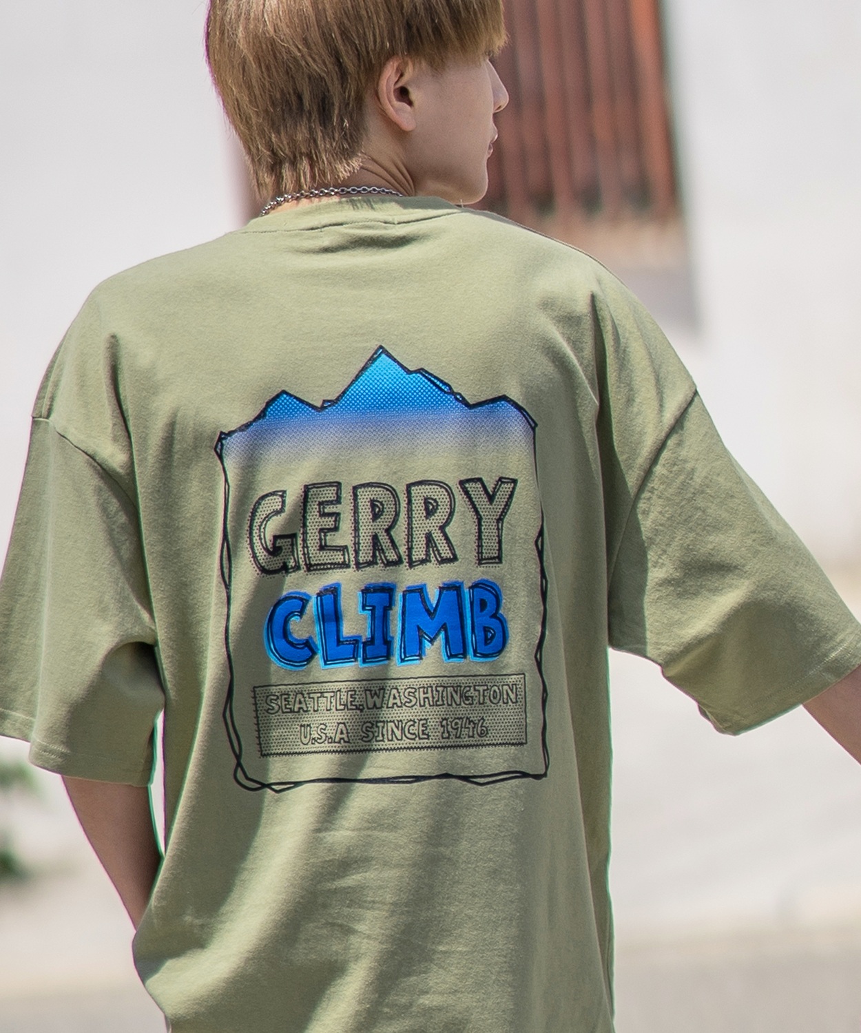 半袖Tシャツ メンズ GERRY ジェリー 別注プリント カットソー バックプリント ワンポイントプ...