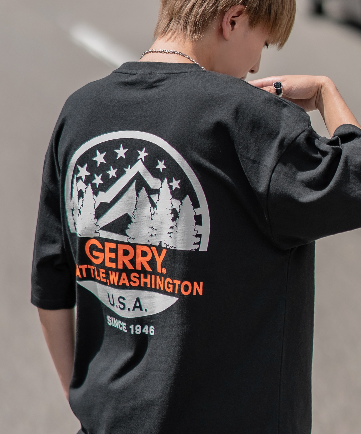 半袖Tシャツ メンズ GERRY ジェリー 別注プリント カットソー バックプリント ワンポイントプリント アウトドア ストリート アメカジ | GERRY | 02