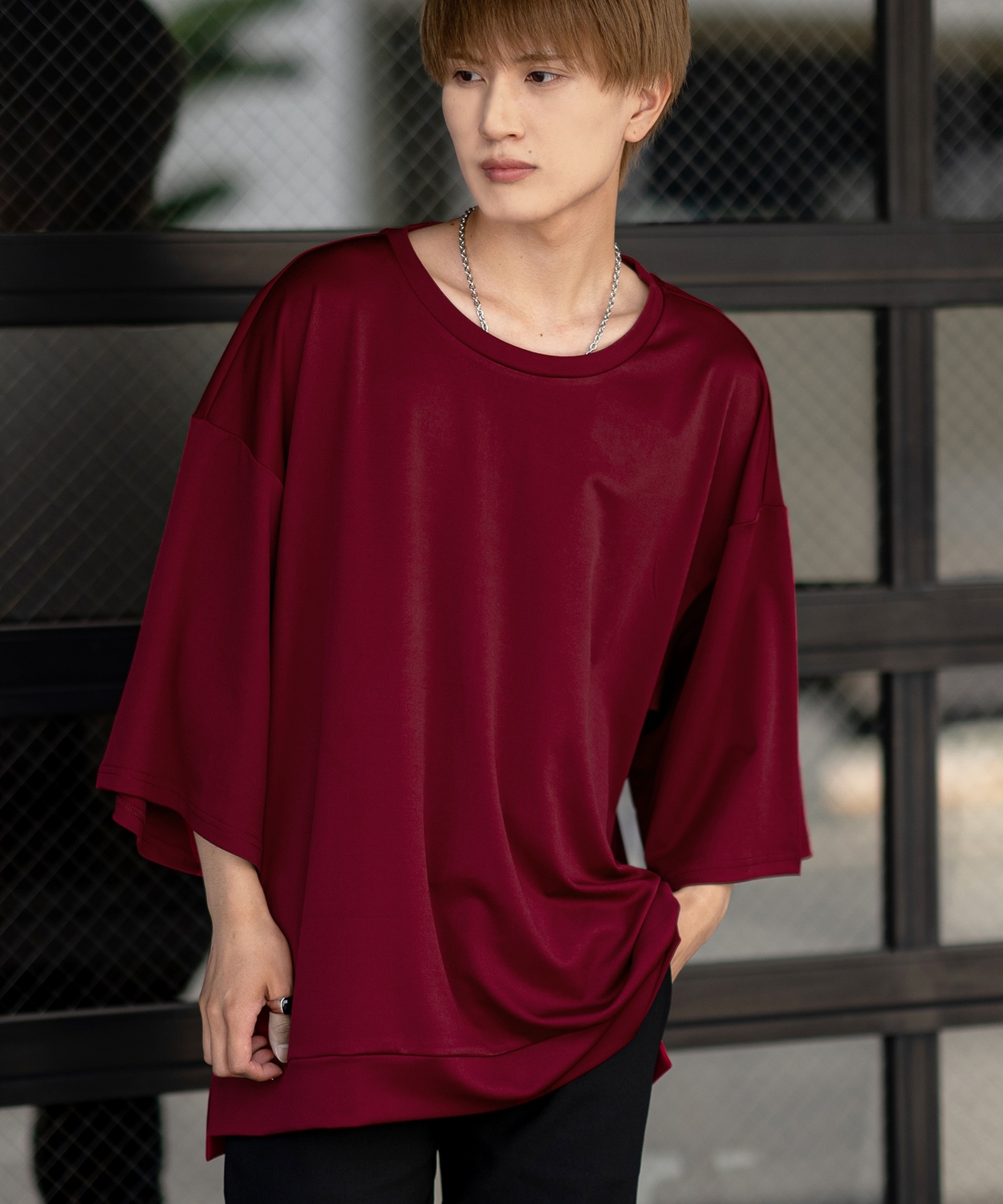 半袖Tシャツ メンズ  ビッグシルエット ポンチ素材 カットソー ゆったり 大きいサイズ アメカジ カジュアル シンプル 大人カジュアル ベーシック ストリート | improves | 03