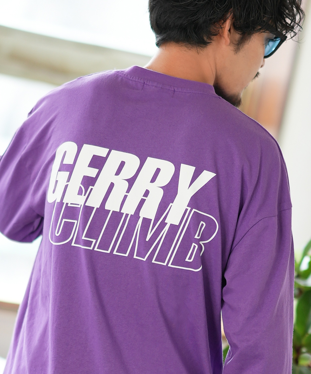 長袖Tシャツ メンズ GERRY ジェリー 別注プリント ロンT カットソー バックプリント レイヤーロゴ アウトドア ストリート アメカジ 古着MIX ホワイト ブラック | GERRY | 06