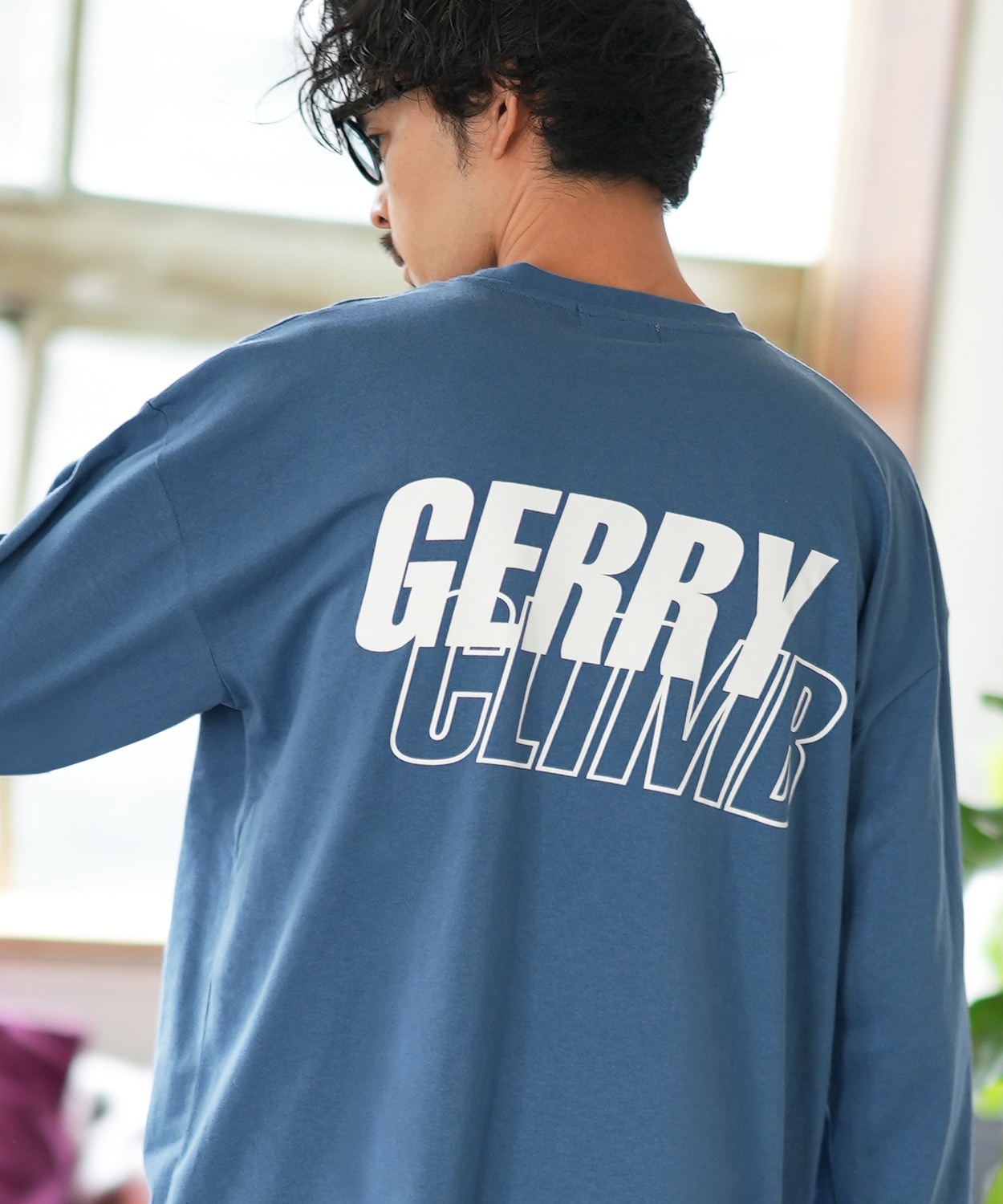 長袖Tシャツ メンズ GERRY ジェリー 別注プリント ロンT カットソー バックプリント レイヤーロゴ アウトドア ストリート アメカジ 古着MIX ホワイト ブラック | GERRY | 05