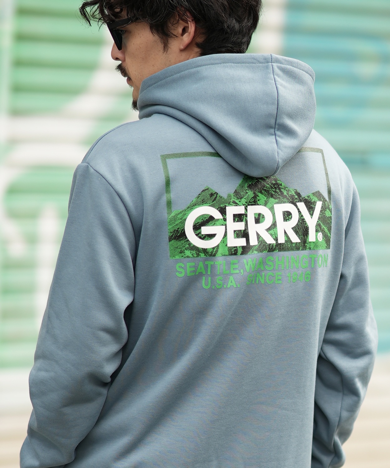 パーカー メンズ GERRY ジェリー 別注 ネオンカラー ボックスロゴ プリント フーディー 裏起毛スウェット プルパーカー アウトドア ストリート アメカジ | GERRY | 03