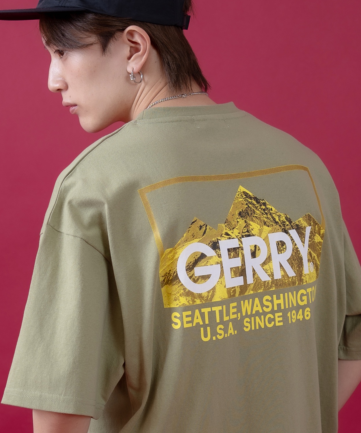 半袖Tシャツ メンズ GERRY ジェリー 別注プリント カットソー バックプリント ワンポイントプリント アウトドア ストリート アメカジ | GERRY | 04