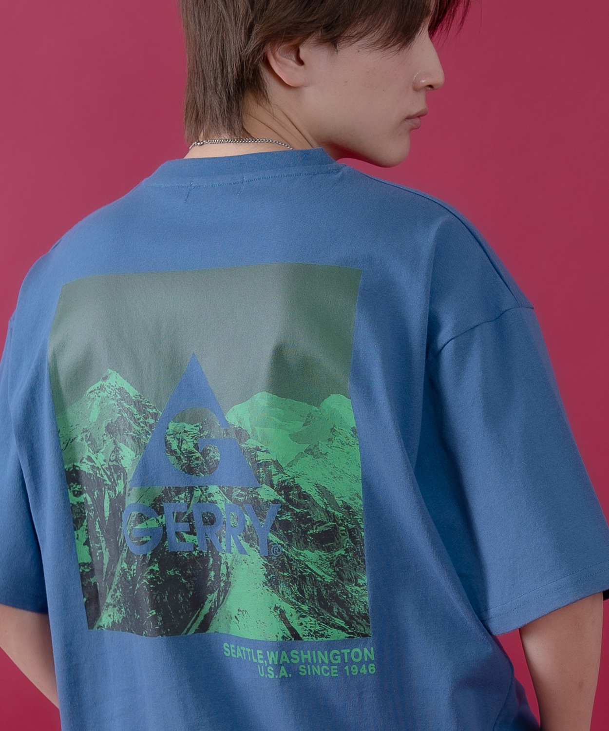 半袖Tシャツ メンズ GERRY ジェリー 別注プリント カットソー バックプリント ワンポイントプリント アウトドア ストリート アメカジ | GERRY | 05
